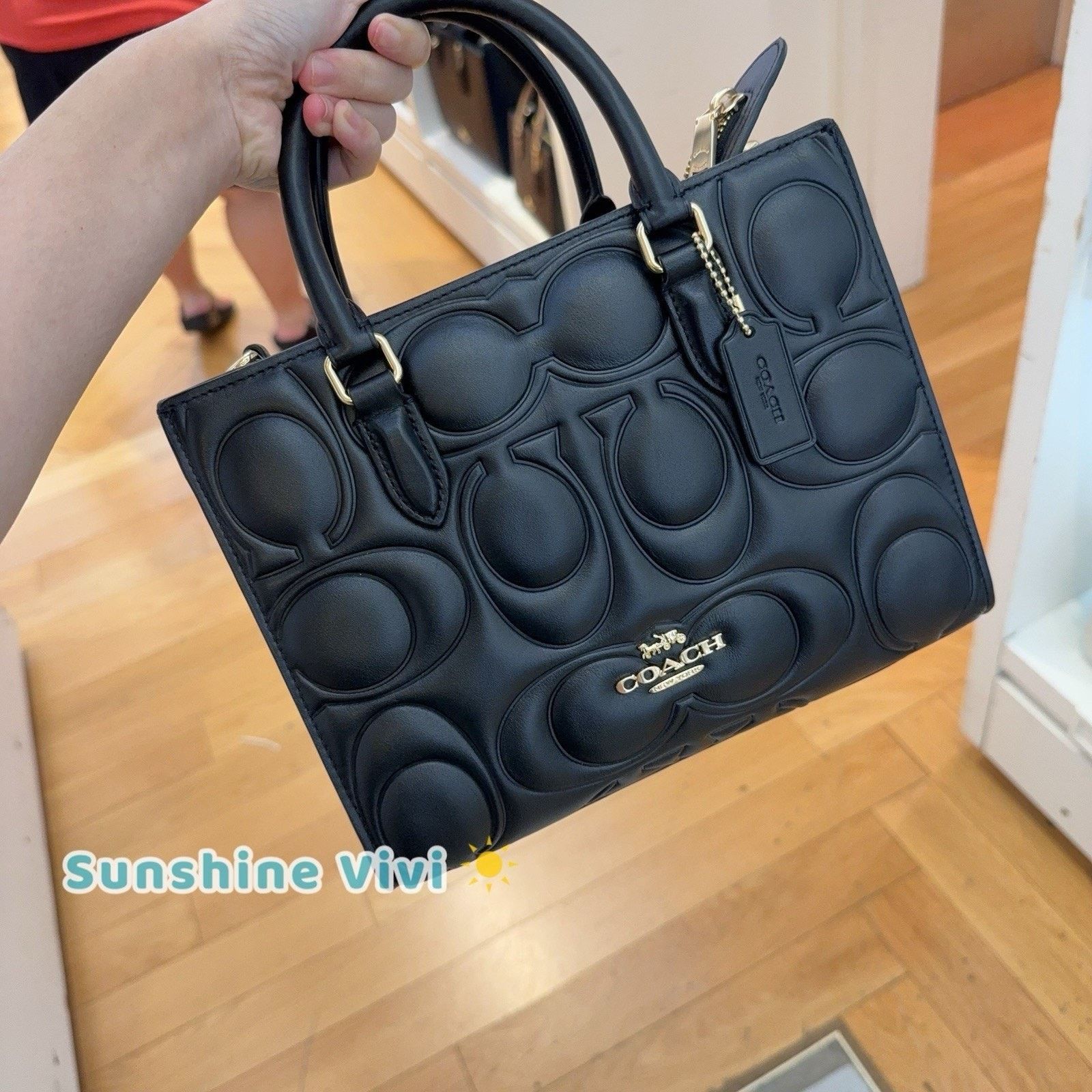 Coach NWT Coach Maggie Small Tote Bag Leather in Black CY670 Size ONE SIZE - 1 Thumbnail