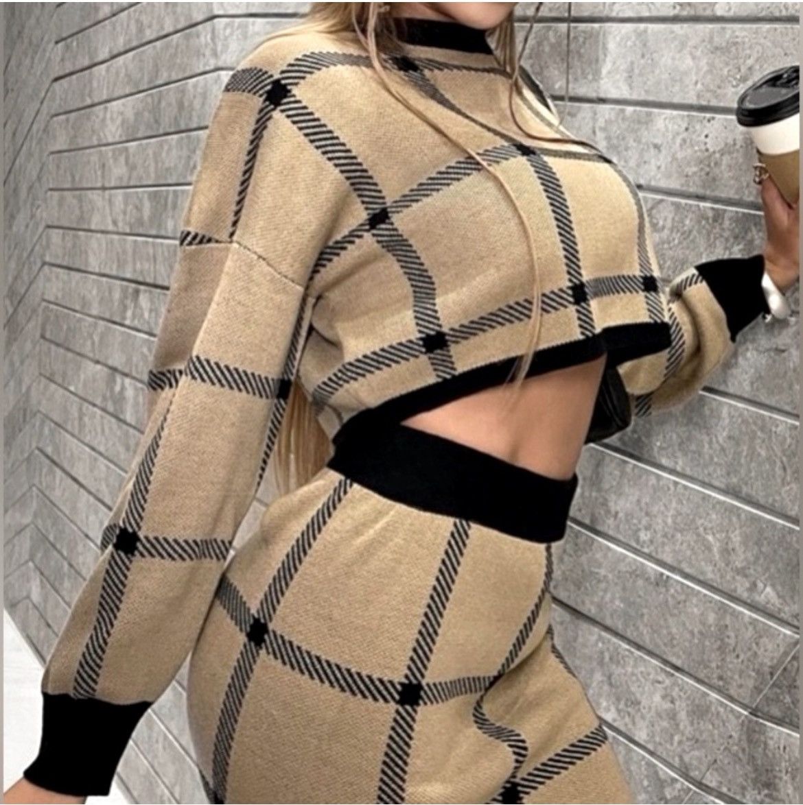 Designer × Other NWT, Lavishly Paris Women’s Knit Sweater and Skirt Set. Size M / US 6-8 / IT 42-44 - 13 Thumbnail