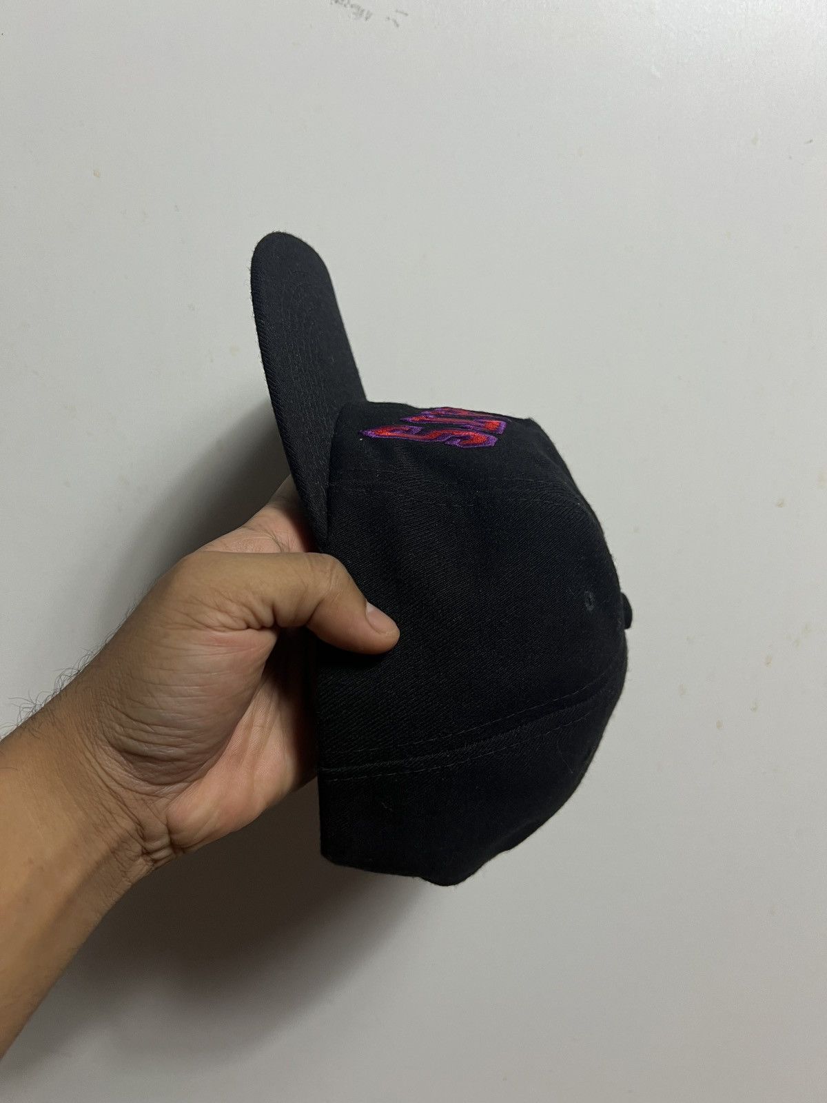Stray Rats Stray Rats Two Tone College Arch Hat Black Red Size ONE SIZE - 4 Thumbnail