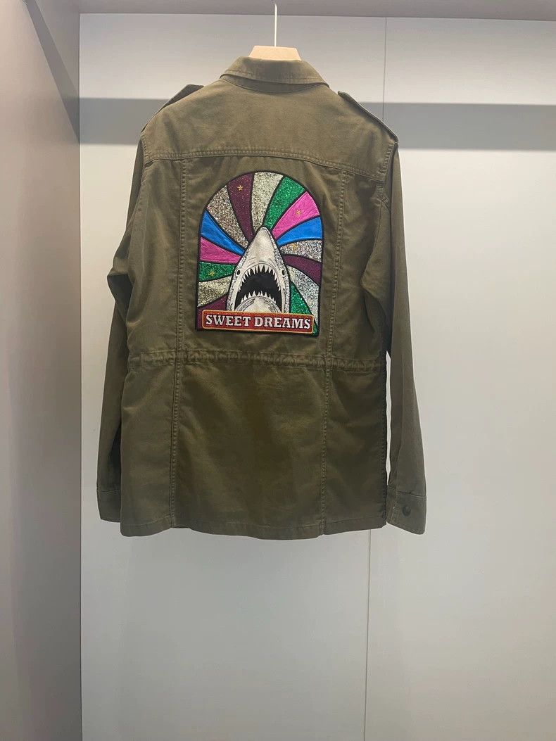 Yves Saint Laurent Saint Laurent Army green cotton midi jacket 2502-Nextarrow Size US M / EU 48-50 / 2 - 2 Thumbnail