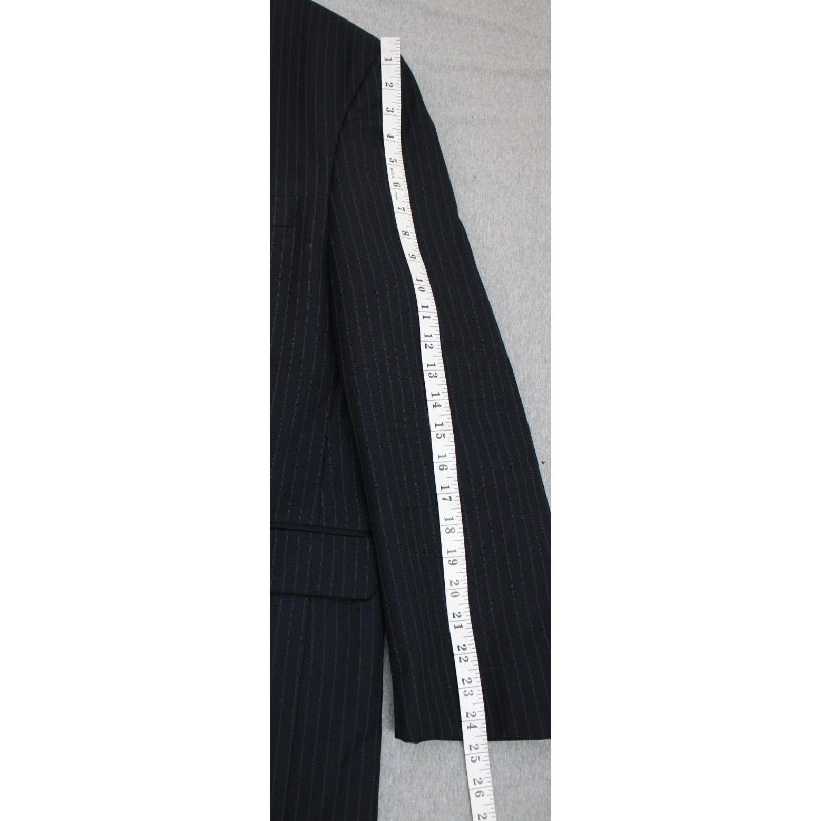 Jack Victor Jack Victor Blazer Men's 48R Black Wool Notch Size 48R - 9 Thumbnail