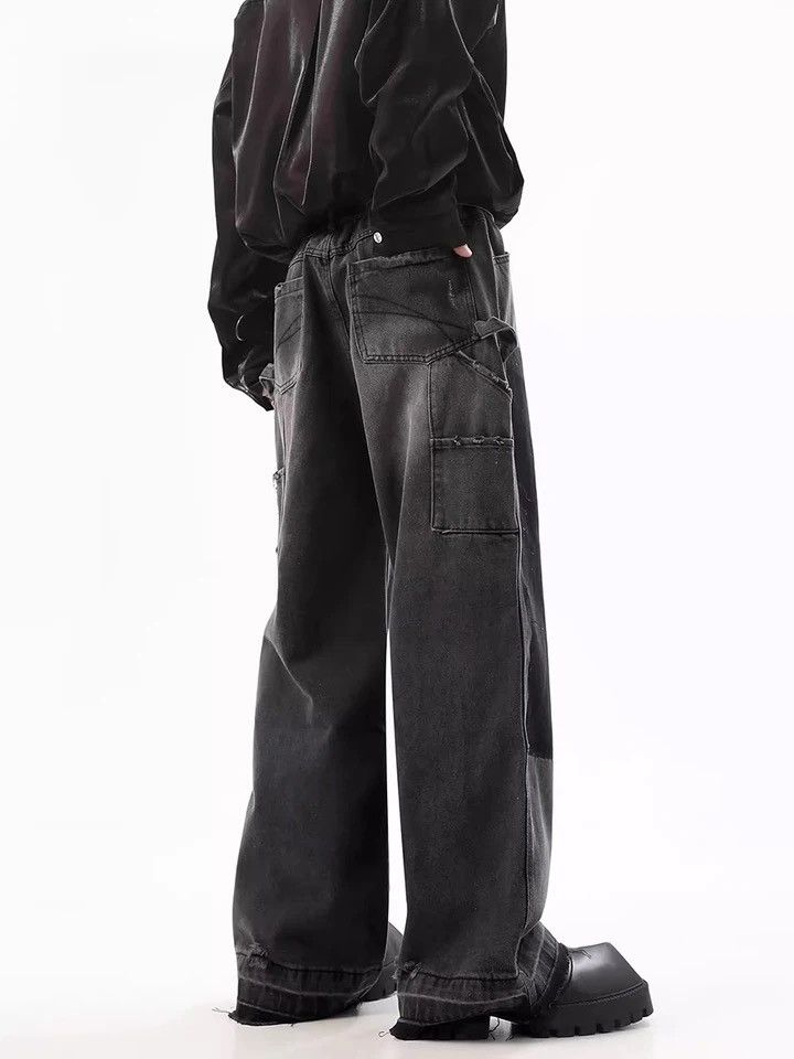 Vintage Retro baggy stitch wide leg pants Size US 32 / EU 48 - 4 Thumbnail