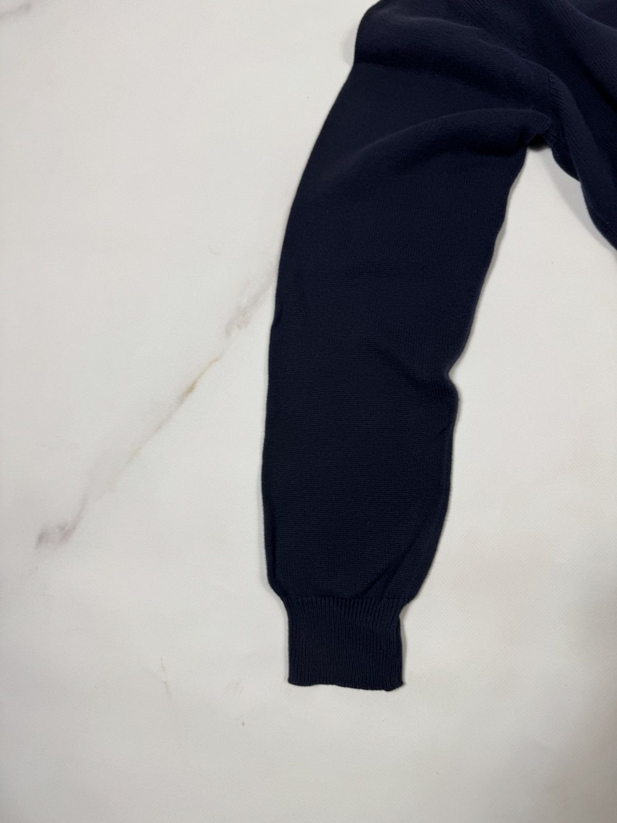 Burberry Vintage Burberry V-neck Dark Blue Sweater Size US L / EU 52-54 / 3 - 7 Thumbnail