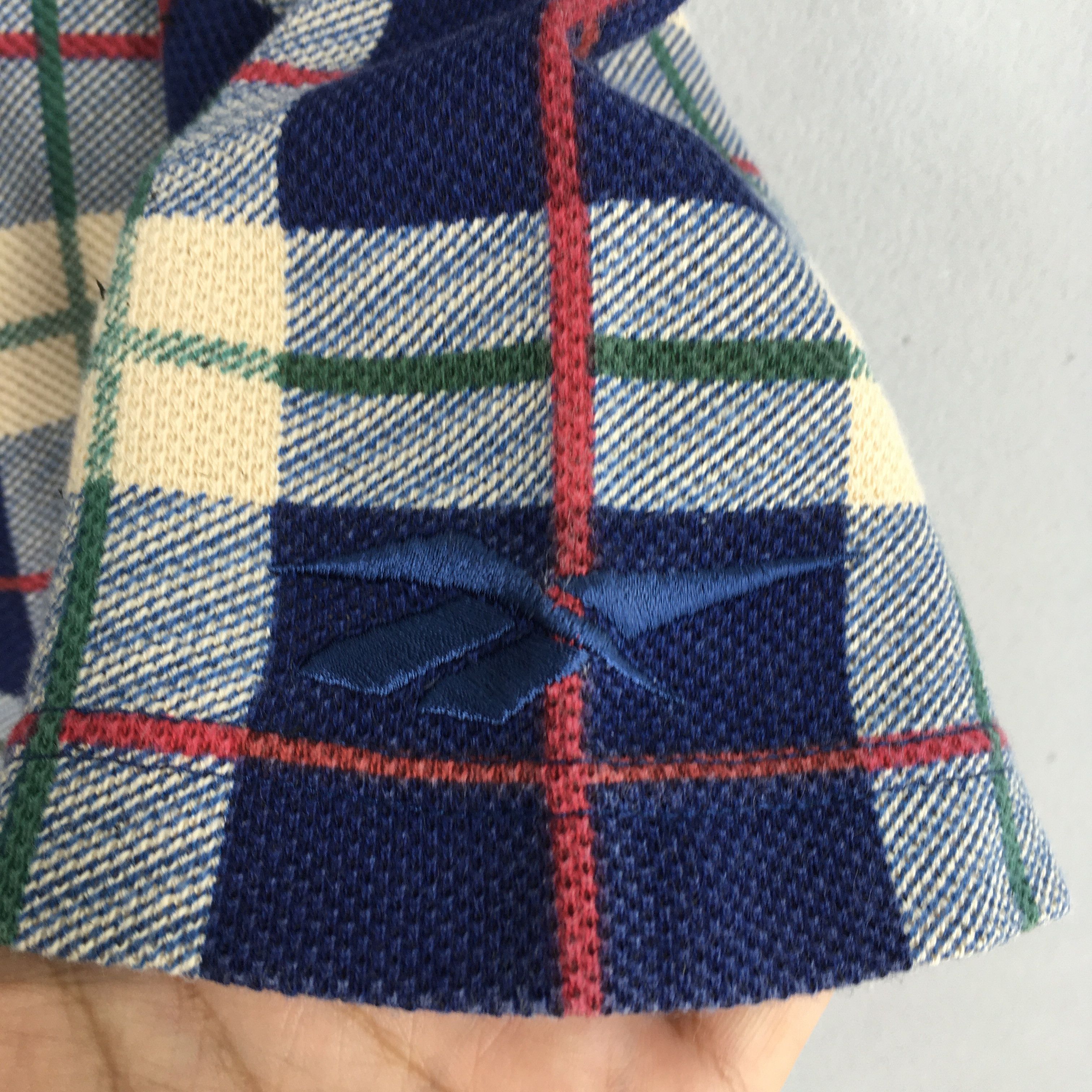 Reebok × Vintage Vintage 90's Reebok Plaid Checkered Blue T shirt Large Size US L / EU 52-54 / 3 - 7 Thumbnail