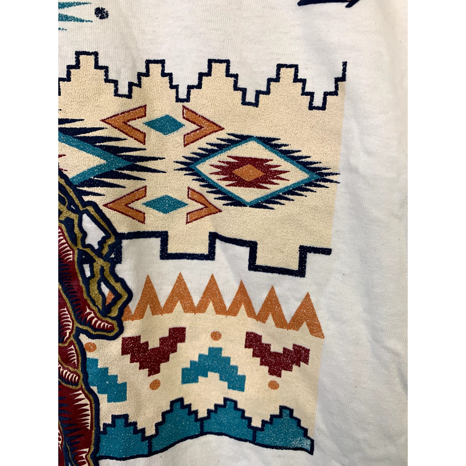 Jerzees Vintage New Mexico Shirt Santa Fe Red Chili Print White Tee Size US L / EU 52-54 / 3 - 6 Thumbnail