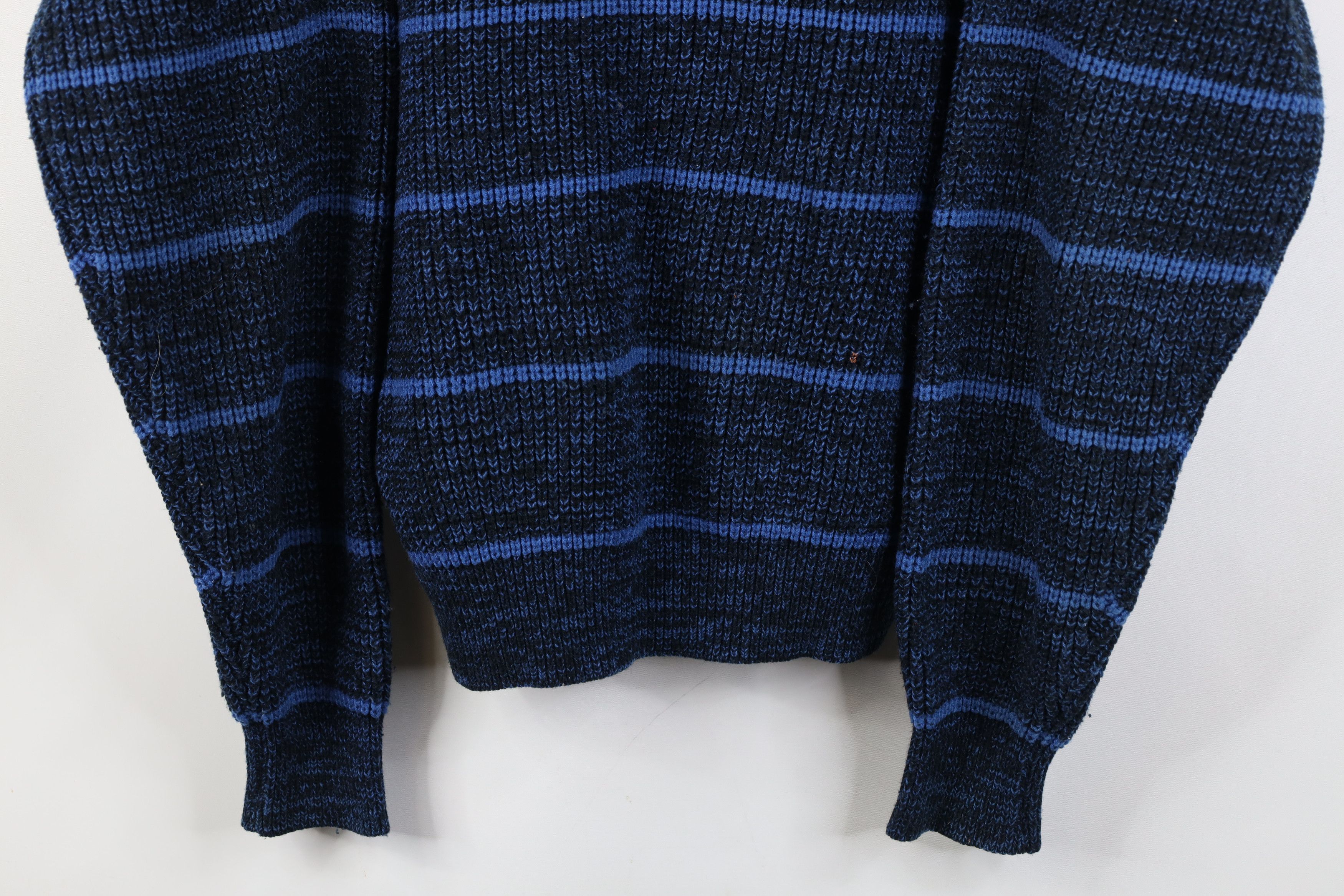 Vintage Vintage 90s Streetwear Striped Ribbed Knit Crewneck Sweater Size US M / EU 48-50 / 2 - 3 Thumbnail