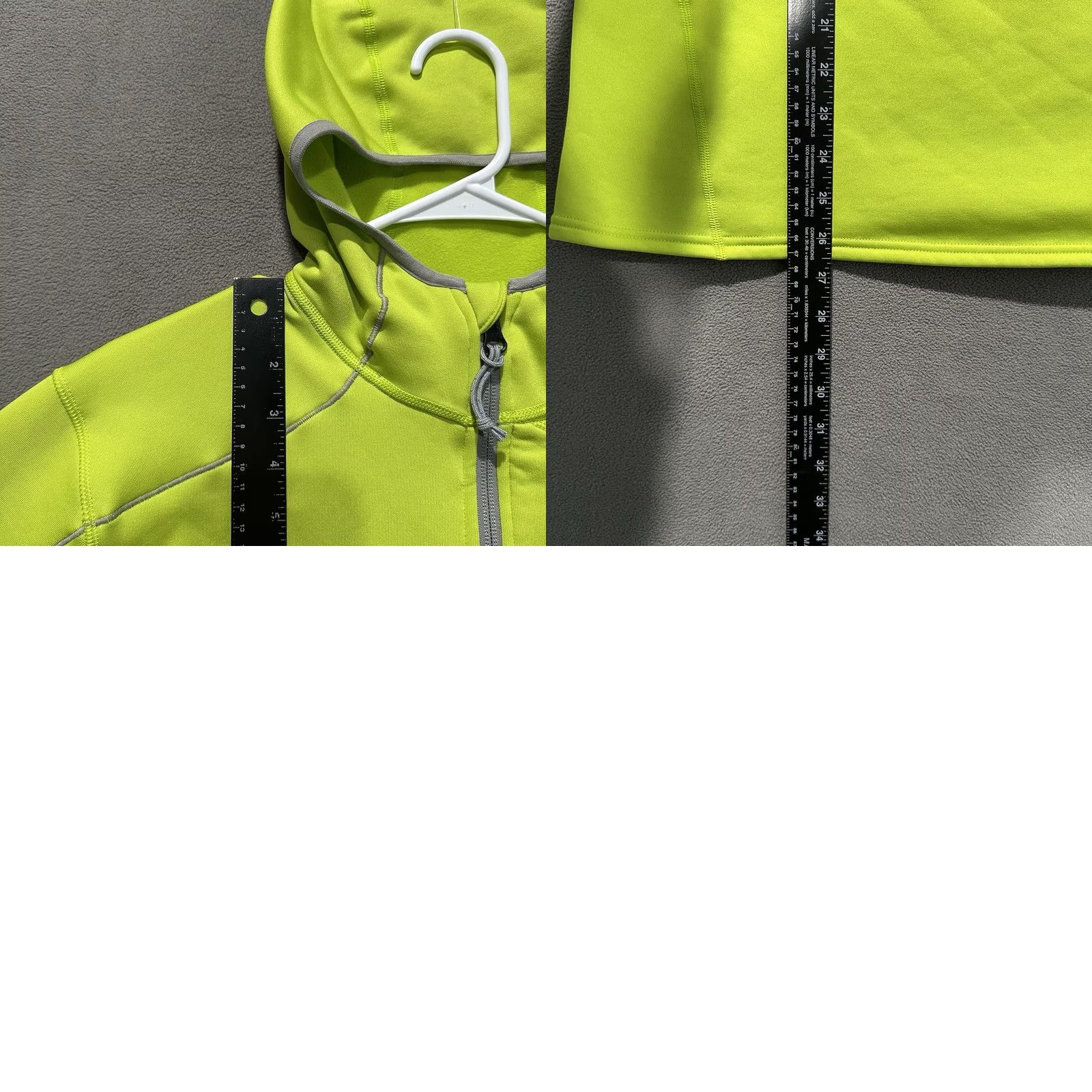 Vintage LL Bean Hoodie Mens Medium Neon Green 1/4 Zip Stretch EUC 288044 Size US M / EU 48-50 / 2 - 8 Thumbnail