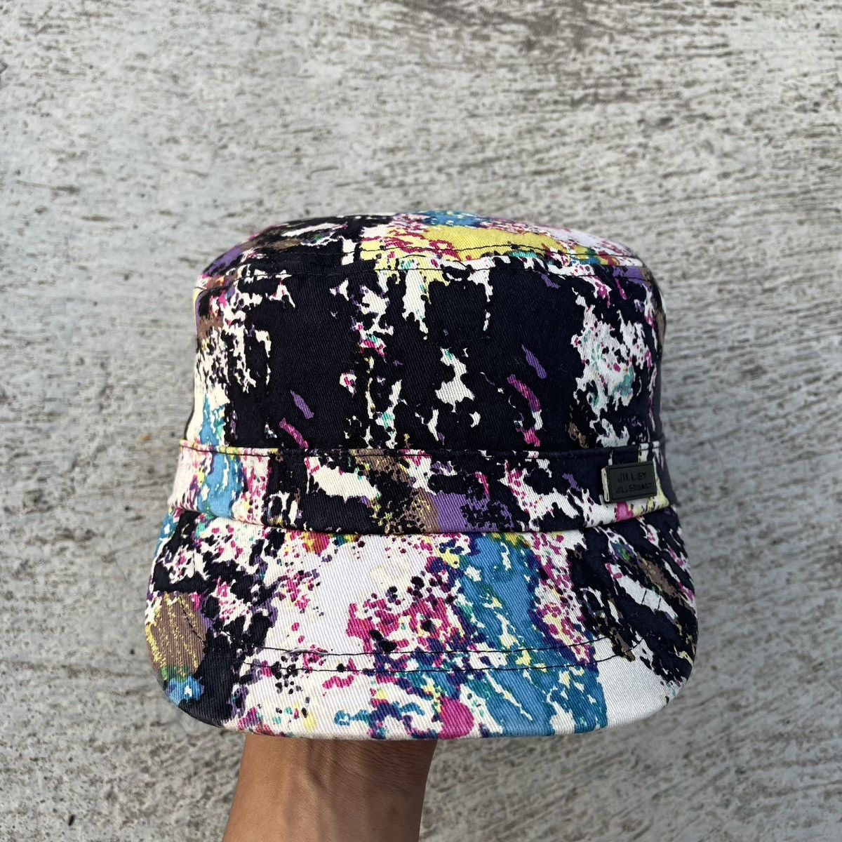 image of Hunter x Military Sick Psychedelic Cadet Hat With Pin And Patch By Jillstuart, Men's