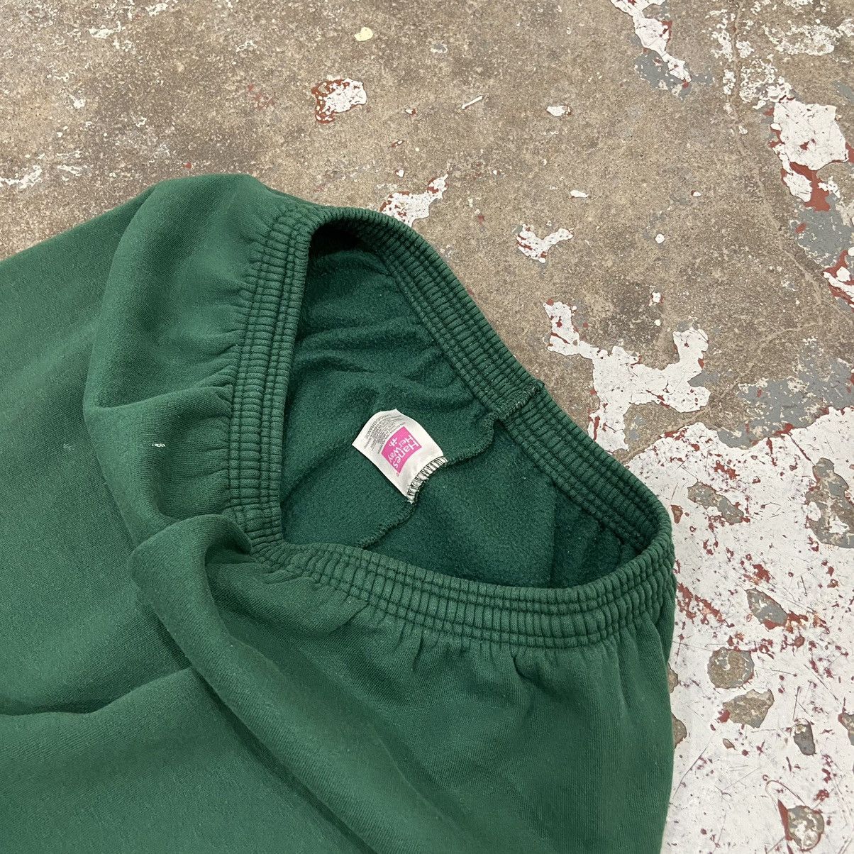 Hanes × Vintage Vintage 1990s Forest Green Sweatpants Size US 27 - 6 Thumbnail