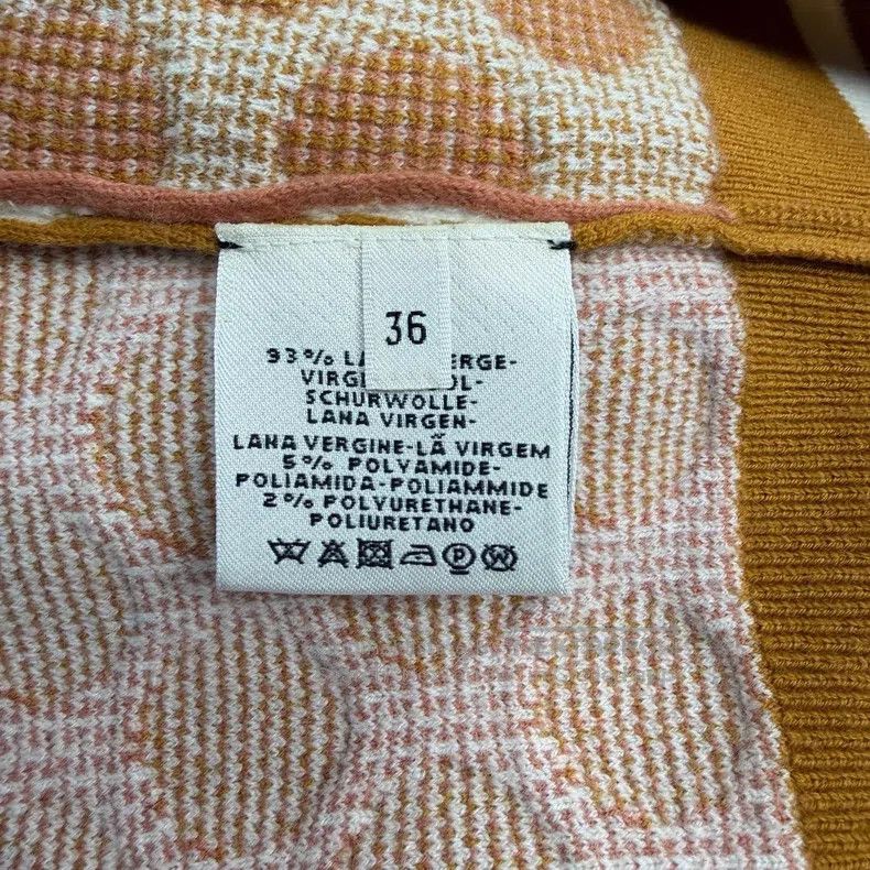 Hermes Hermes Brown circular pattern wool sweater Size XS / US 0-2 / IT 36-38 - 6 Thumbnail