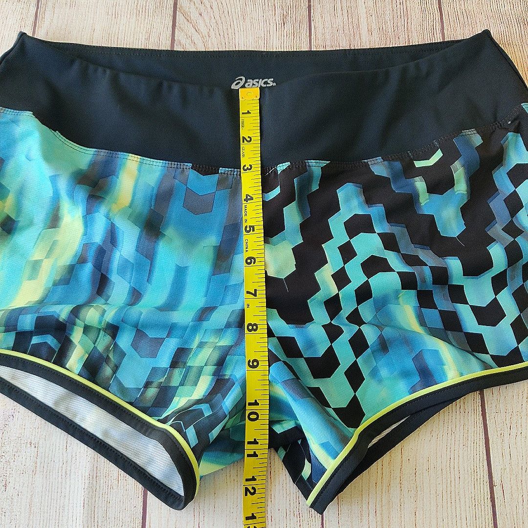 Asics Everysport Geometric Athletic Running Shorts with Brief L Size 34" / US 12 / IT 48 - 6 Thumbnail