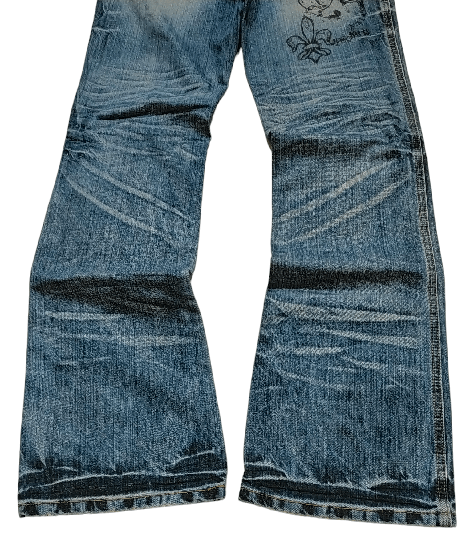 Hysteric Glamour × If Six Was Nine × semanticdesign 🔥FLARE JEANS SEMANTIC DESIGN DISTRESSED DENIM PANTS FADED Size 31" - 6 Thumbnail