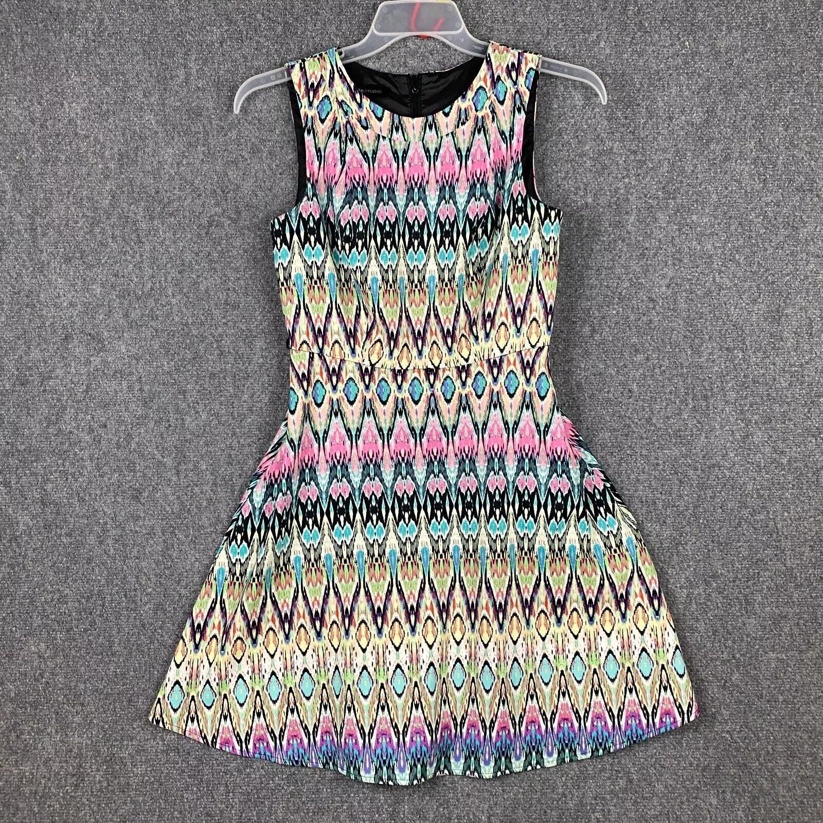 Other AB Studio A-Line Dress Women's Size 4 Sleeveless Multicolor Size S / US 4 / IT 40 - 1 Thumbnail
