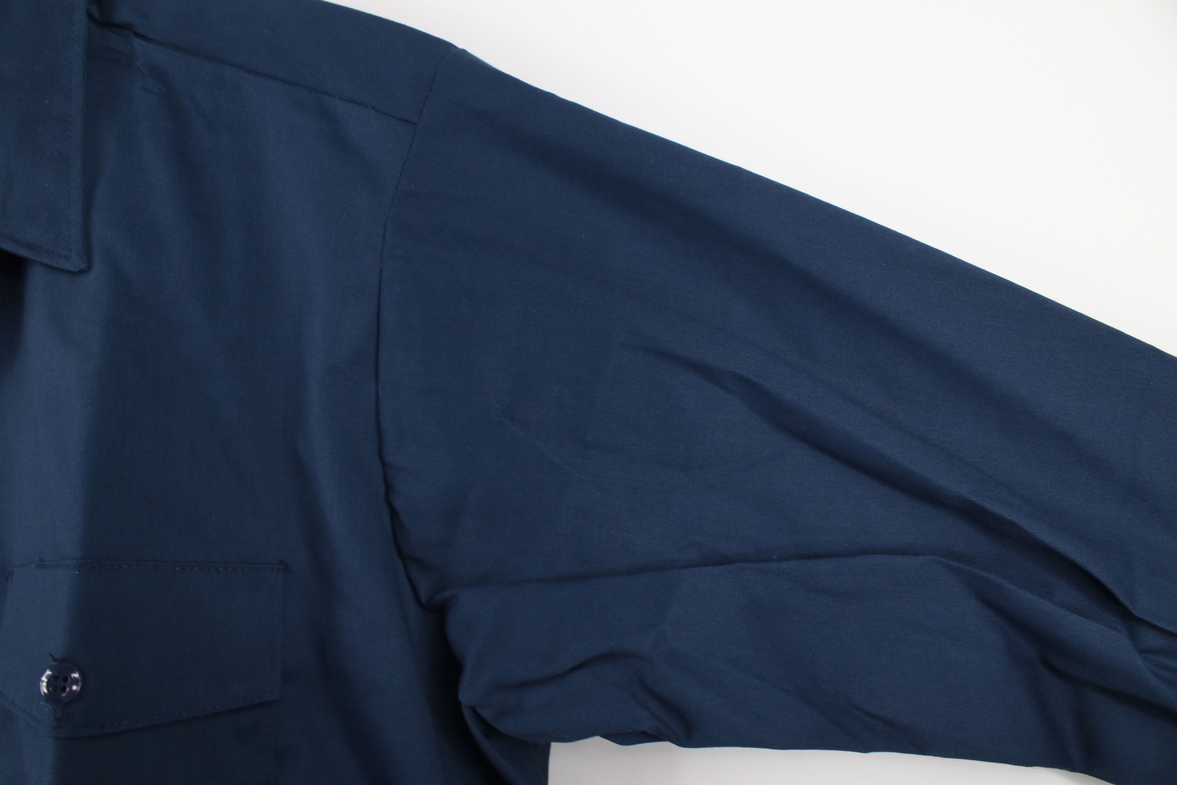 Dickies × Vintage Vintage 70s Dickies Workwear Mechanic Collared Button Shirt Size US M / EU 48-50 / 2 - 8 Thumbnail