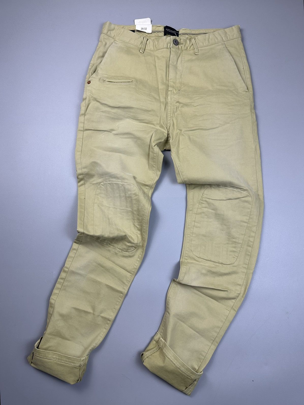 Scotch & Soda Scotch&Soda Fade Beige Knee Patch Chinos Size US 29 - 7 Thumbnail