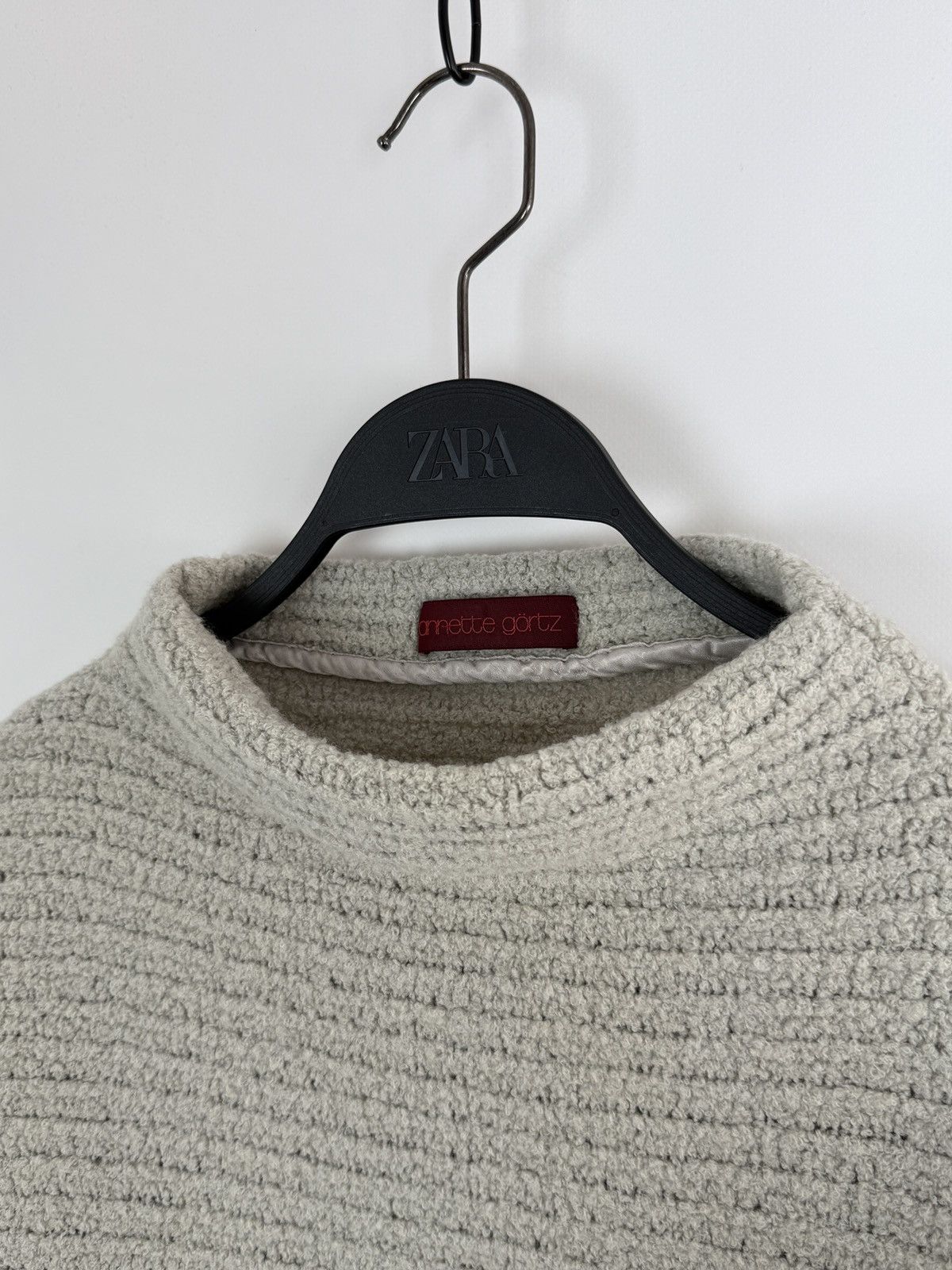 Annette Gortz Annete Gortz Wool Blend Ribbed Mock Neck Sweater Size S / US 4 / IT 40 - 4 Thumbnail