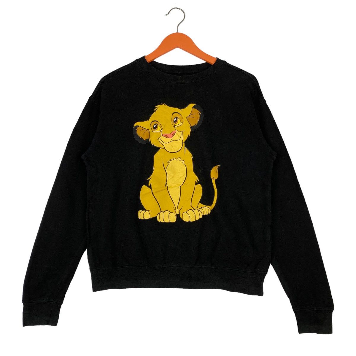 Disney × Vintage Vintage Simba Printed Crewneck Sweatshirt Black Pullover Size US M / EU 48-50 / 2 - 1 Thumbnail