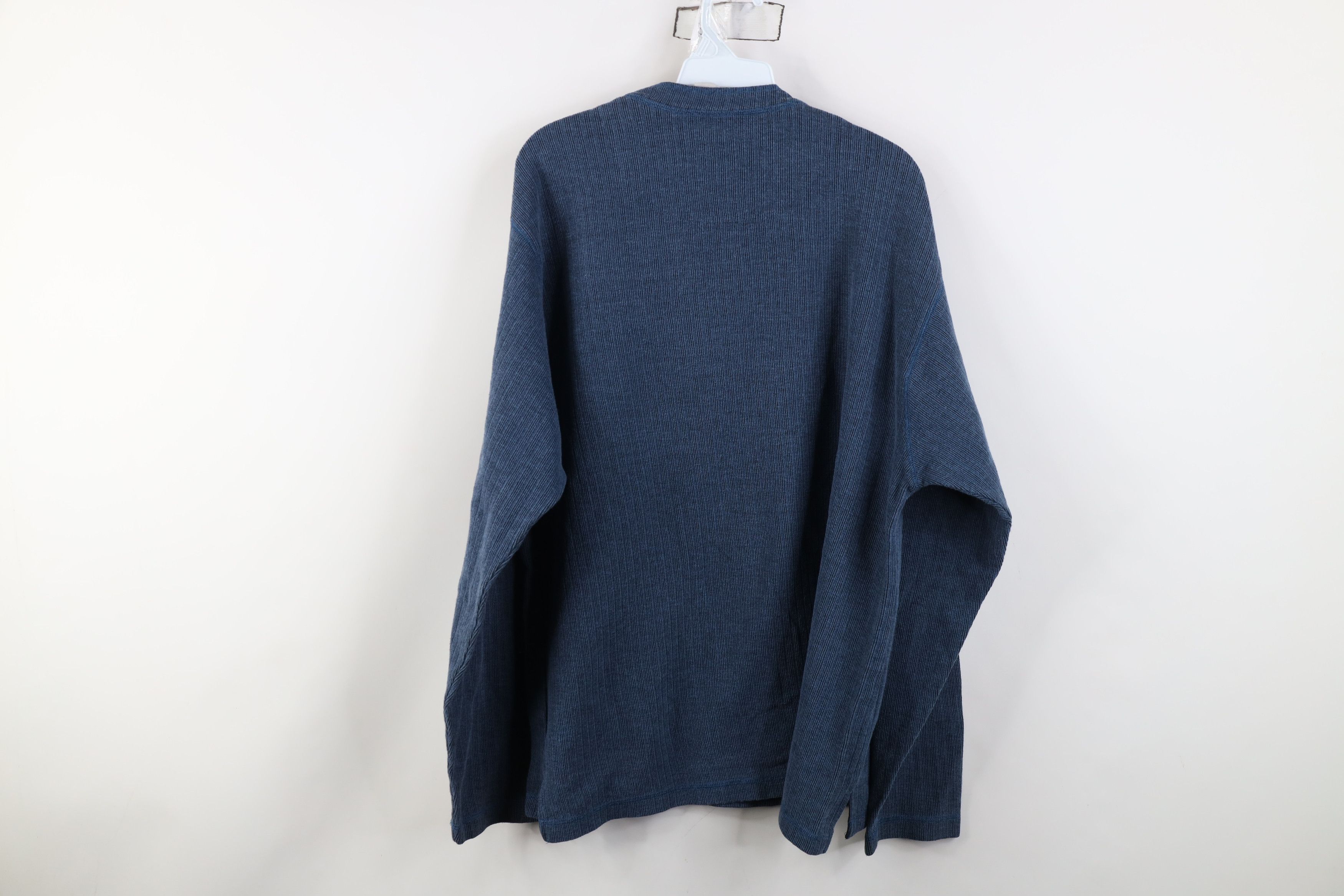 Vintage Vintage 90s Streetwear Knit Long Sleeve Henley T-Shirt Size US L / EU 52-54 / 3 - 7 Thumbnail