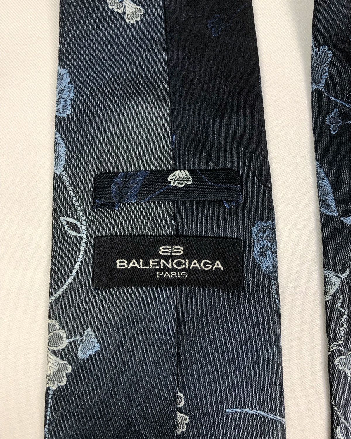 Balenciaga Rare Vintage Balenciaga Floral Silk Tie Size ONE SIZE - 5 Thumbnail