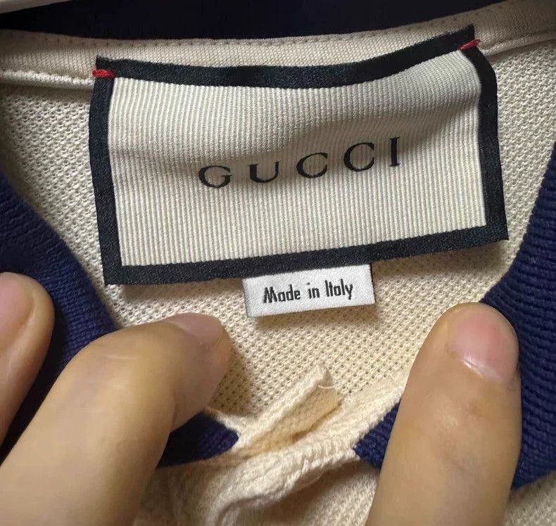 Gucci Gucci Double G string-labeled Polo shirt Size US XL / EU 56 / 4 - 2 Thumbnail