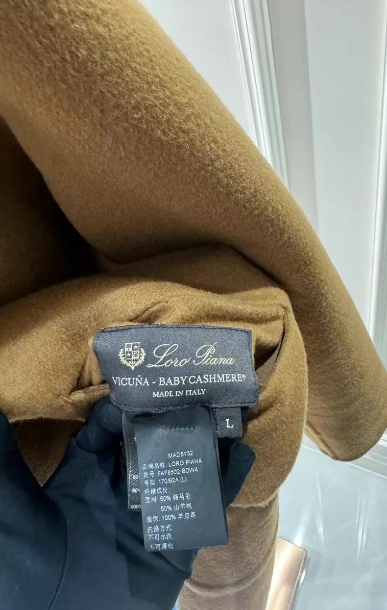 Loro Piana LORO PIANA Lama wool Vicuna and cashmere double-sided Jimm Size L / US 10 / IT 46 - 8 Thumbnail