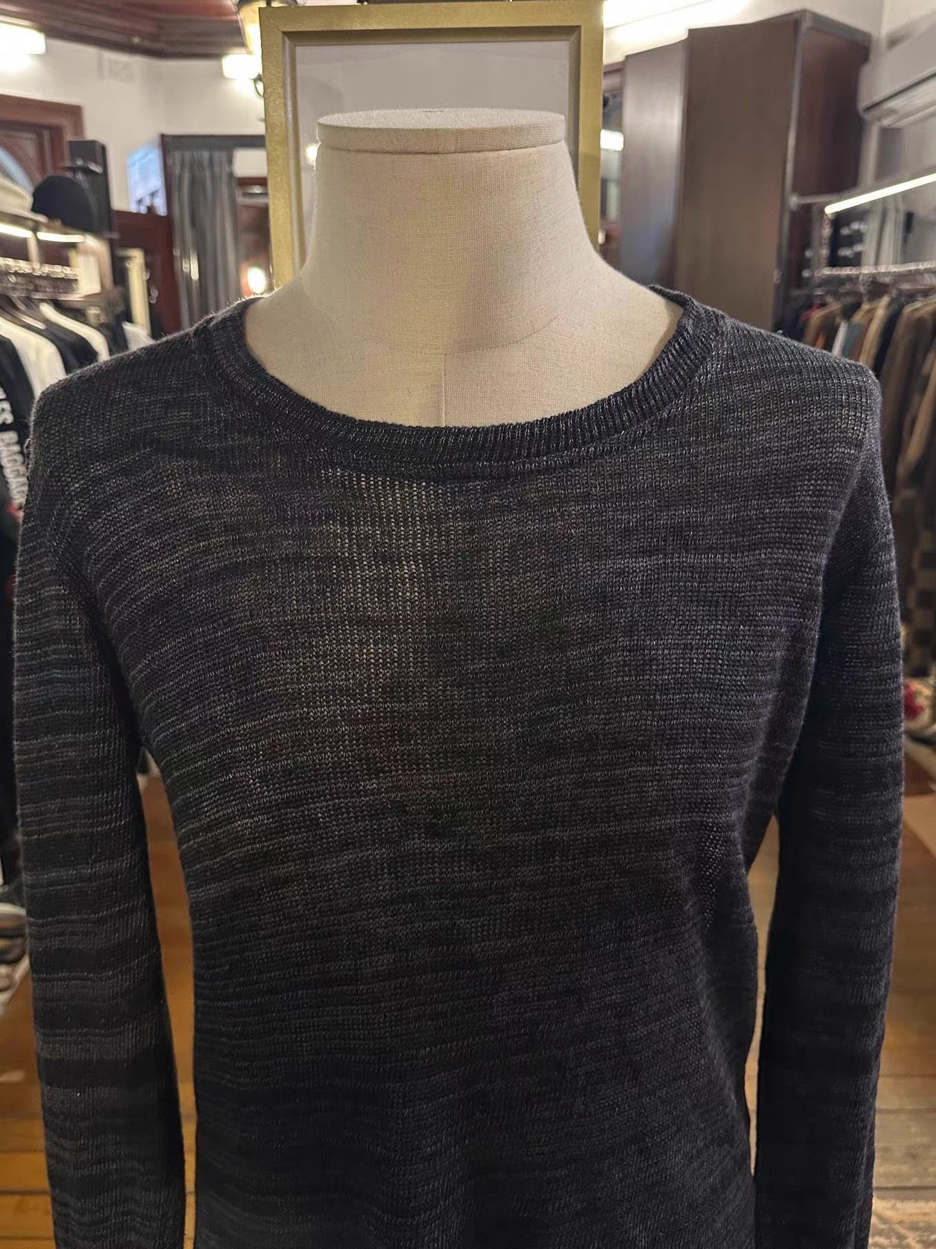 The Viridi-anne The Viridi-Anne Black Horizontal Stripe Knit Sweater Ｑ25 Size US M / EU 48-50 / 2 - 7 Thumbnail