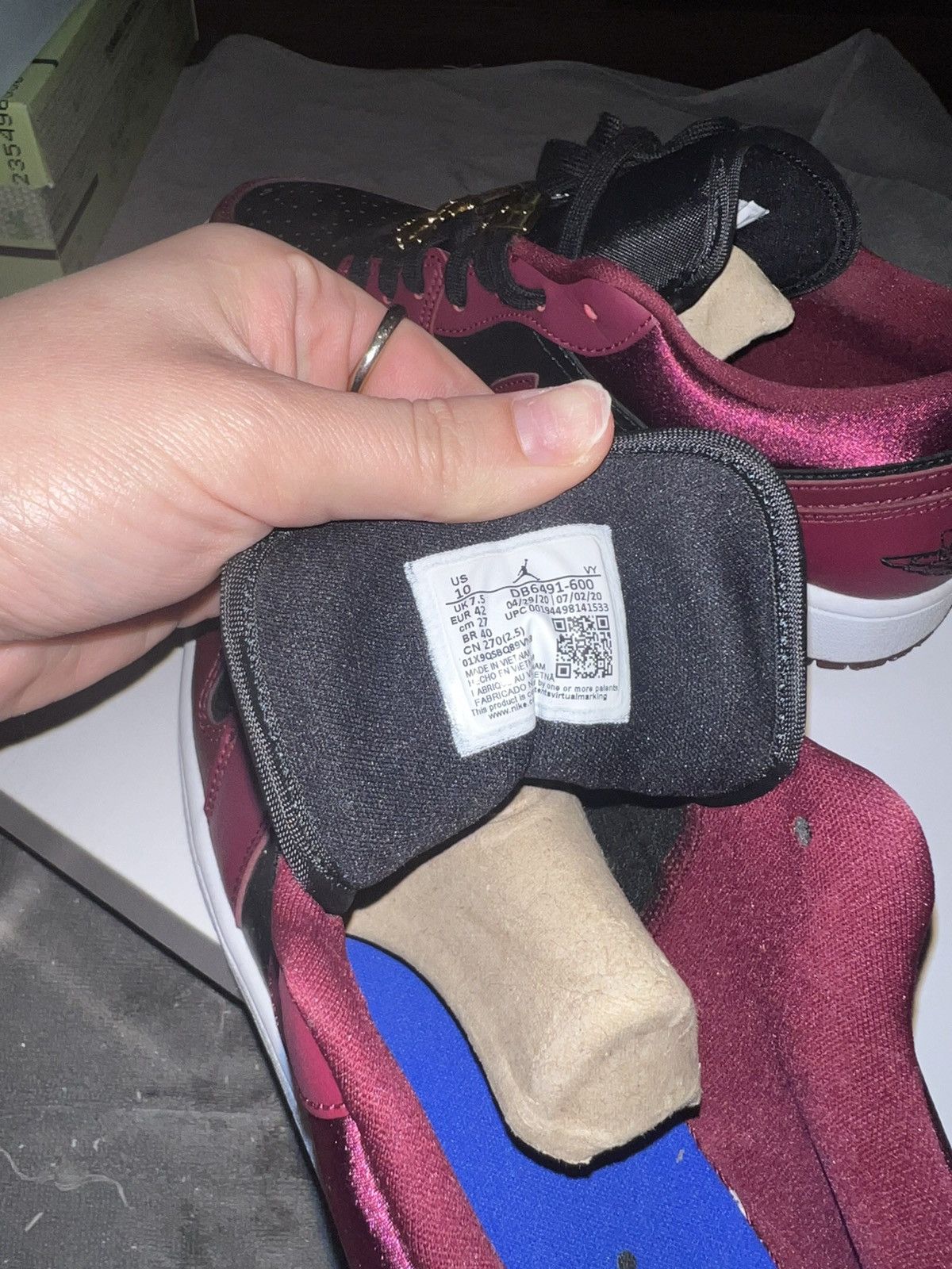 Jordan Brand Jordan 1 dark beatroot Size US 10 / IT 40 - 5 Thumbnail