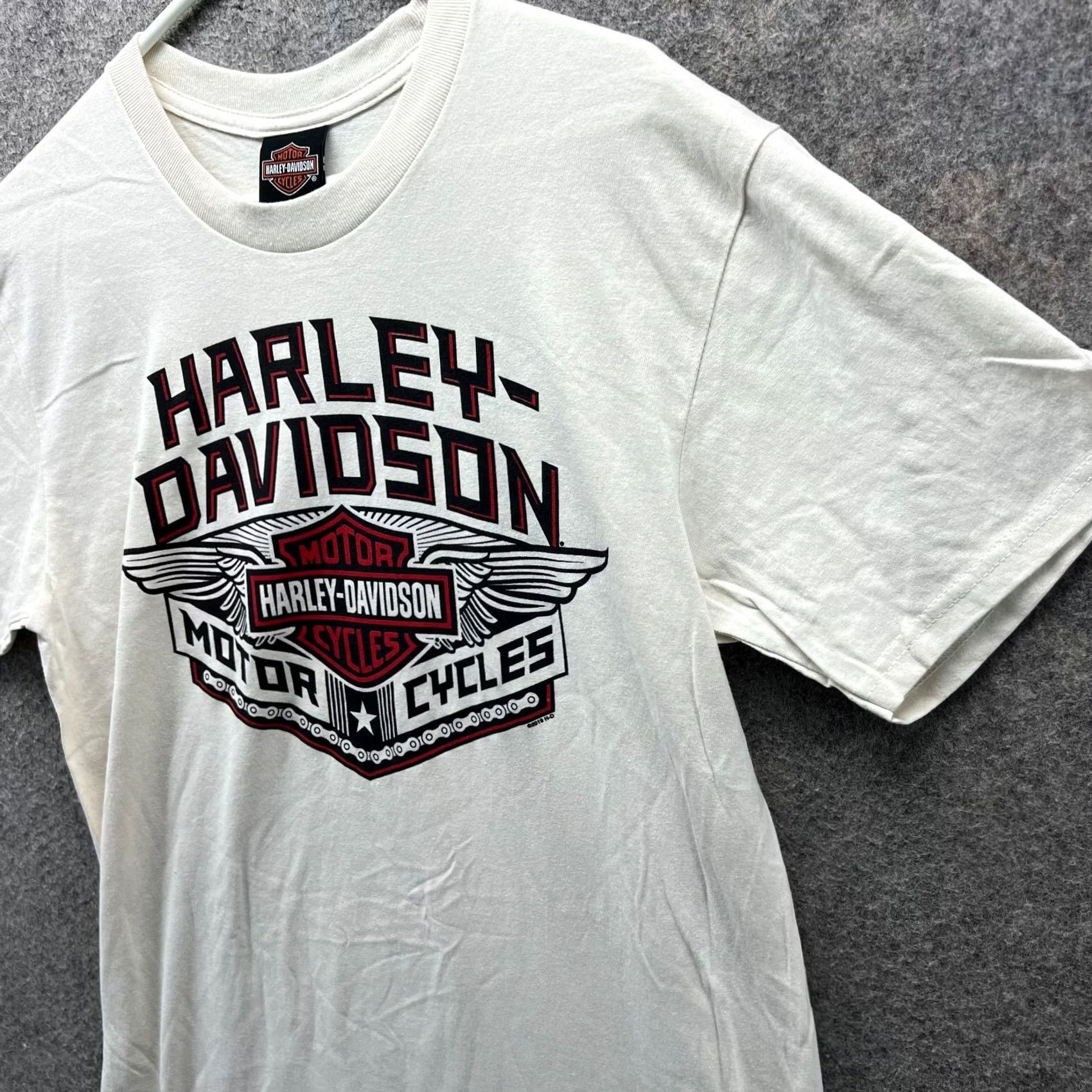 Harley Davidson Harley-Davidson Shirt Men Medium Beige Crewneck Tee Motorcycle Biker 2018 Shirt T-Shirt Logo Pockets Casual 2017 M Mens Size US M / EU 48-50 / 2 - 7 Thumbnail