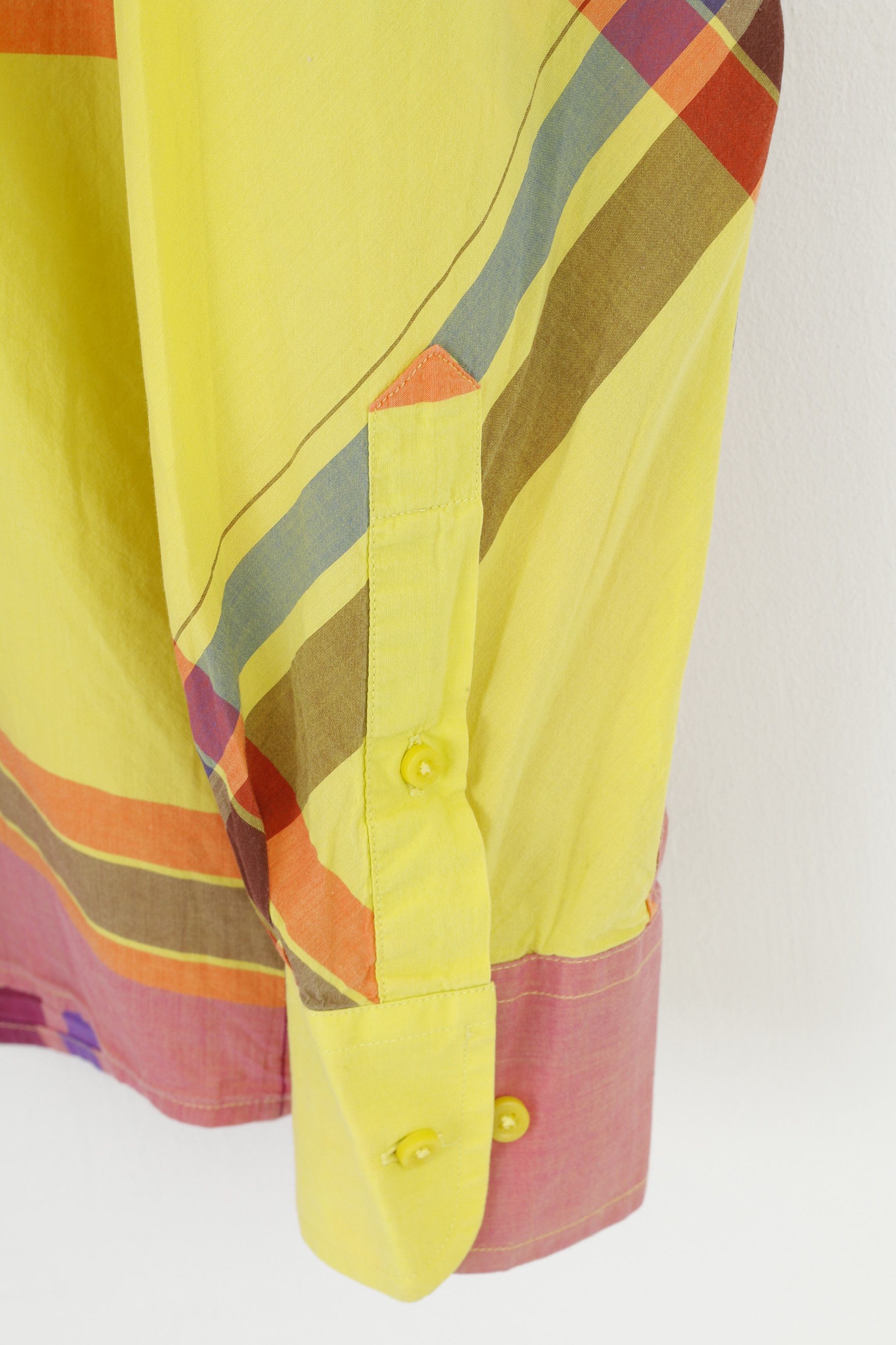 Ben Sherman Ben Sherman Men XXL Casual Shirt Yellow Checkered10663 Size US XXL / EU 58 / 5 - 3 Thumbnail