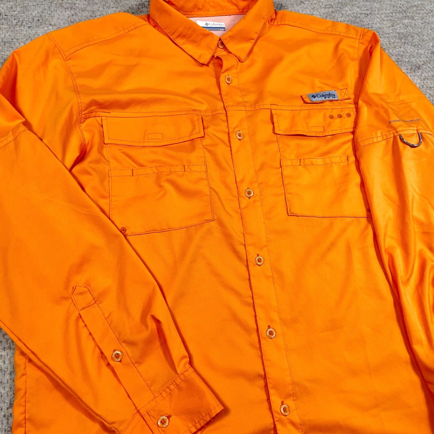 Vintage Columbia PFG Shirt Men Large Orange Button-Up Omni-Shade Size US L / EU 52-54 / 3 - 5 Thumbnail