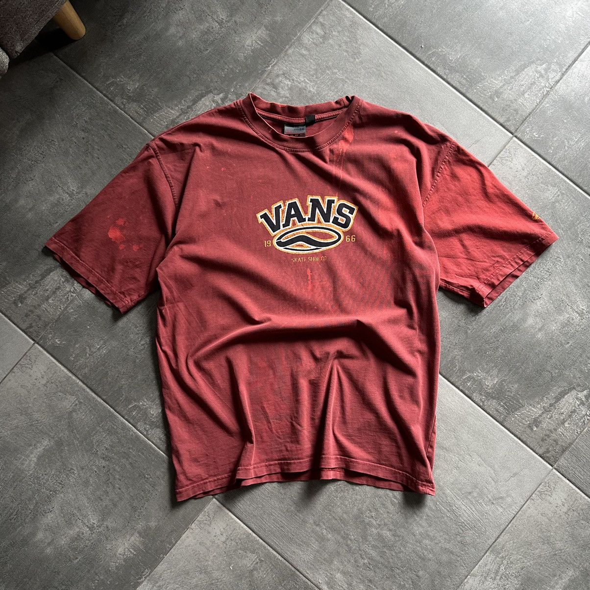 Vans × Vintage Vintage Vans T-shirts Distressed Y2K Big Logo Skate Wear 00s Size US L / EU 52-54 / 3 - 5 Thumbnail