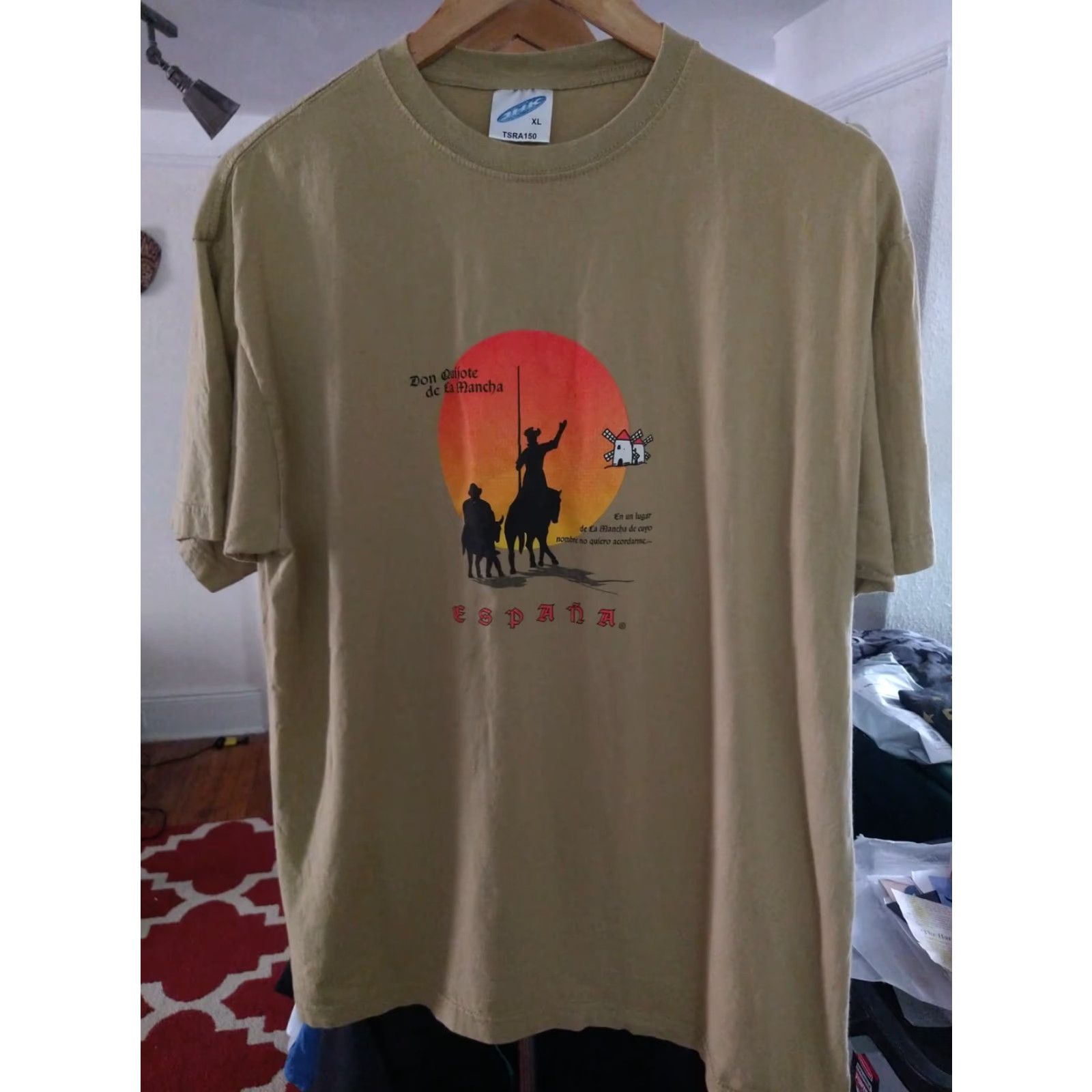 Vintage VINTAGE Spain Espana Don Quixote T-shirt XL Euro Fit Men Beige 100% cotton JHK Shirt Size US XL / EU 56 / 4 - 2 Thumbnail
