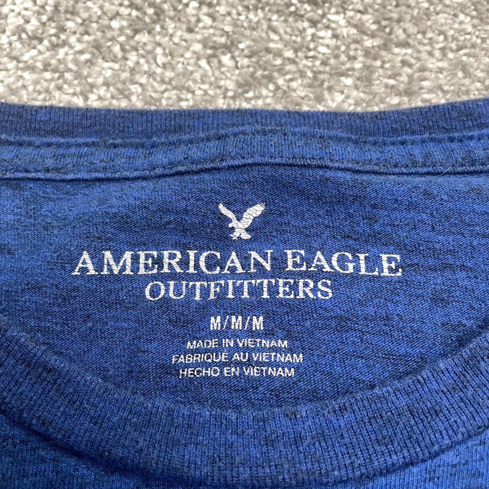 American Eagle Outfitters American Eagle Outfitters Wave Pocket Tee Mens Medium Heather Blue Beach T-Shirt Size US M / EU 48-50 / 2 - 5 Thumbnail
