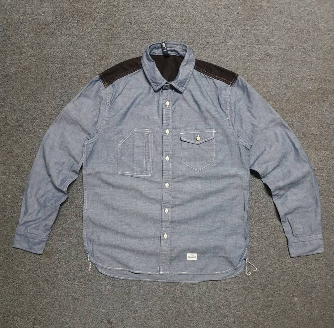 Japanese Brand 💥Silas Japanese brand chambray shirt Size US M / EU 48-50 / 2 - 1 Thumbnail