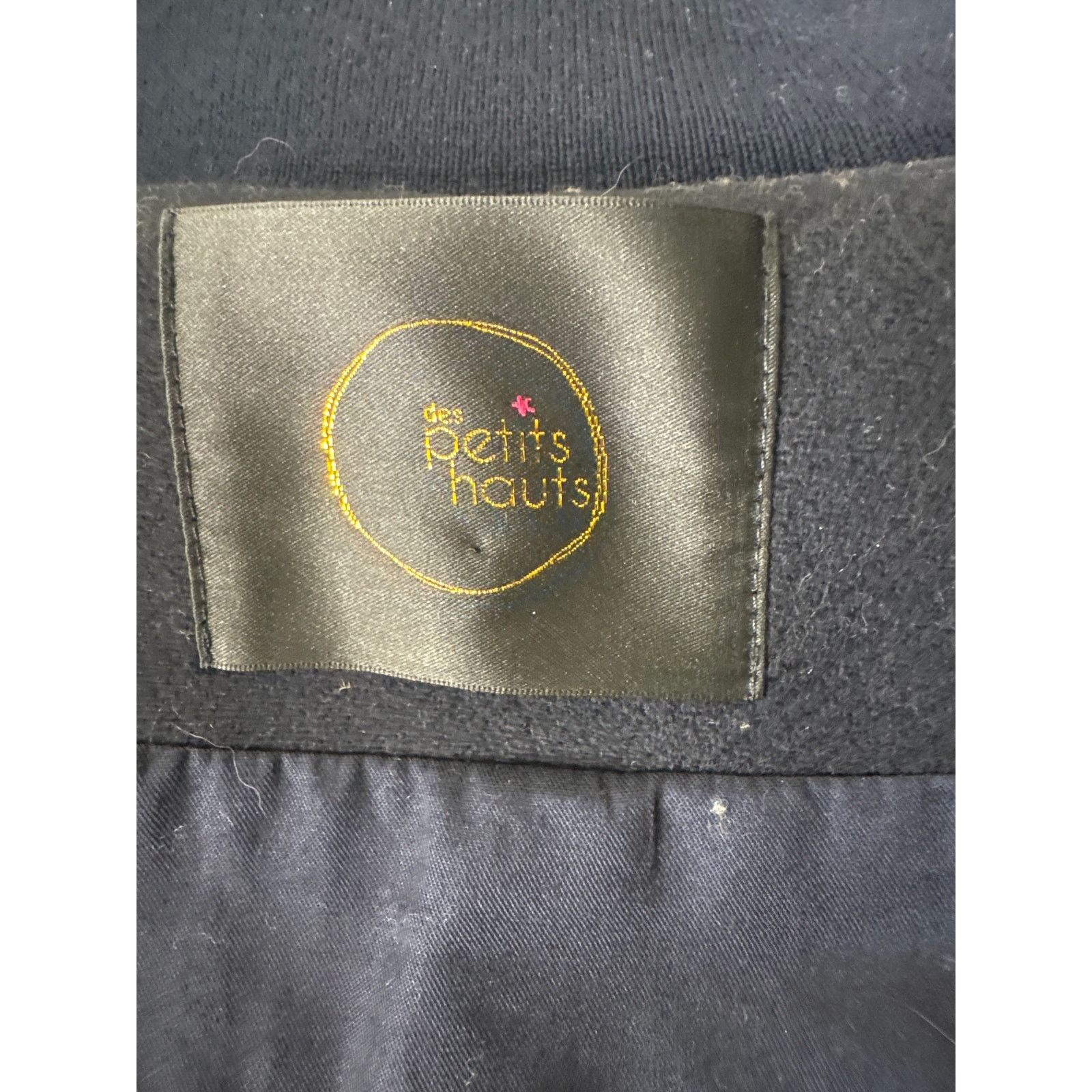 Other Des Petits Hauts MAURICETTE Stadium Coat Wool Marine Navy Size S / US 4 / IT 40 - 6 Thumbnail