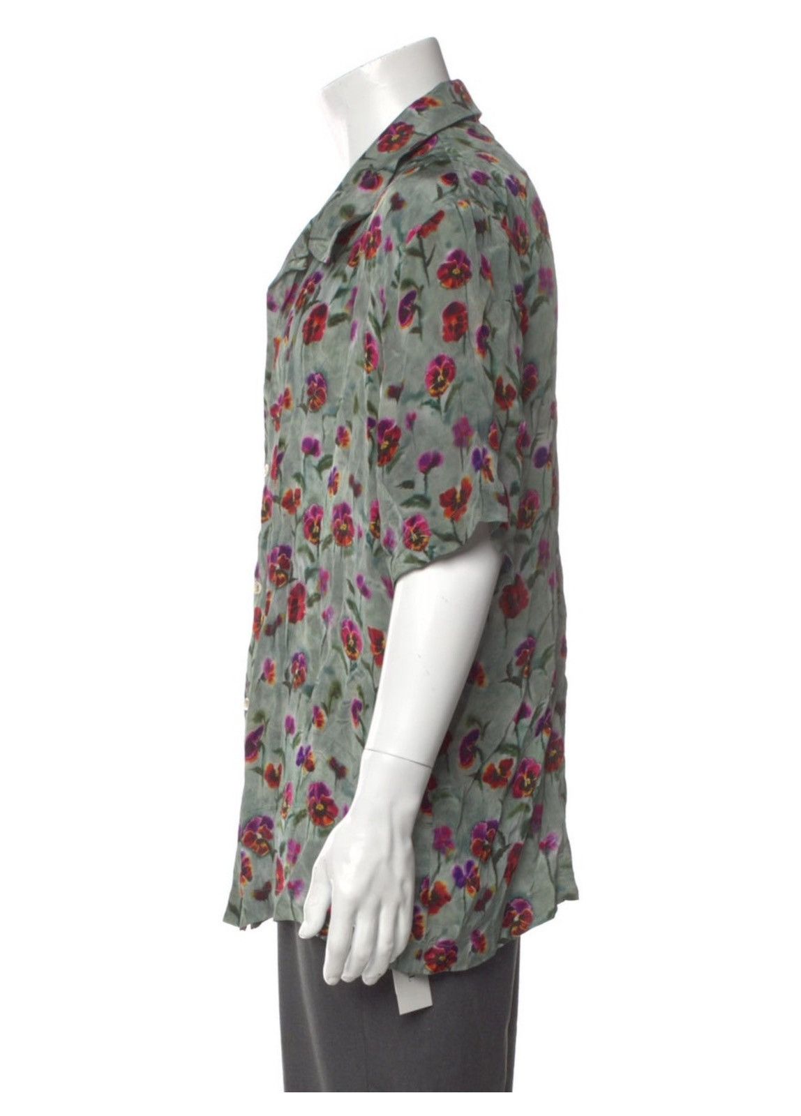 Sefr Lightweight viscose satin floral pattern printed throughout Size US XL / EU 56 / 4 - 7 Thumbnail