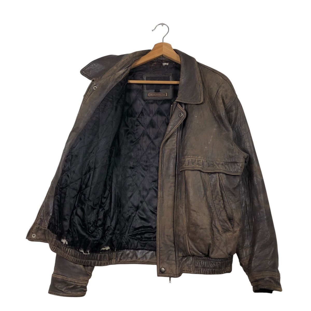 Issey Miyake 📌Vintage Biker Leather Jacket D' Homme A Homme Blanket Size US M / EU 48-50 / 2 - 12 Thumbnail
