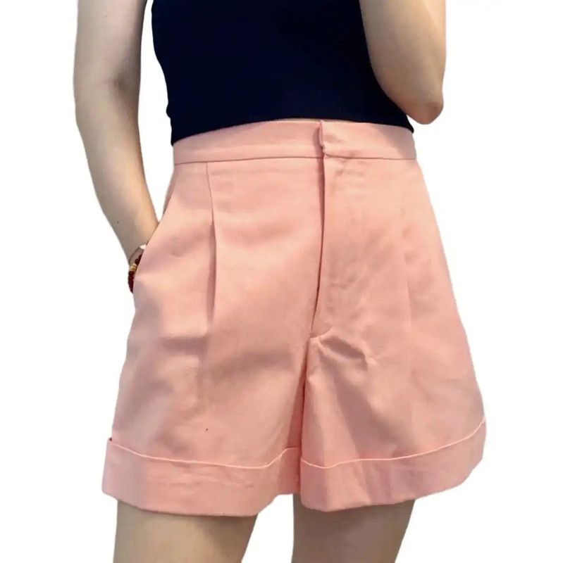 Chanel Chanel Pink Cotton Spring Shorts 0089 Size 23" - 1 Thumbnail