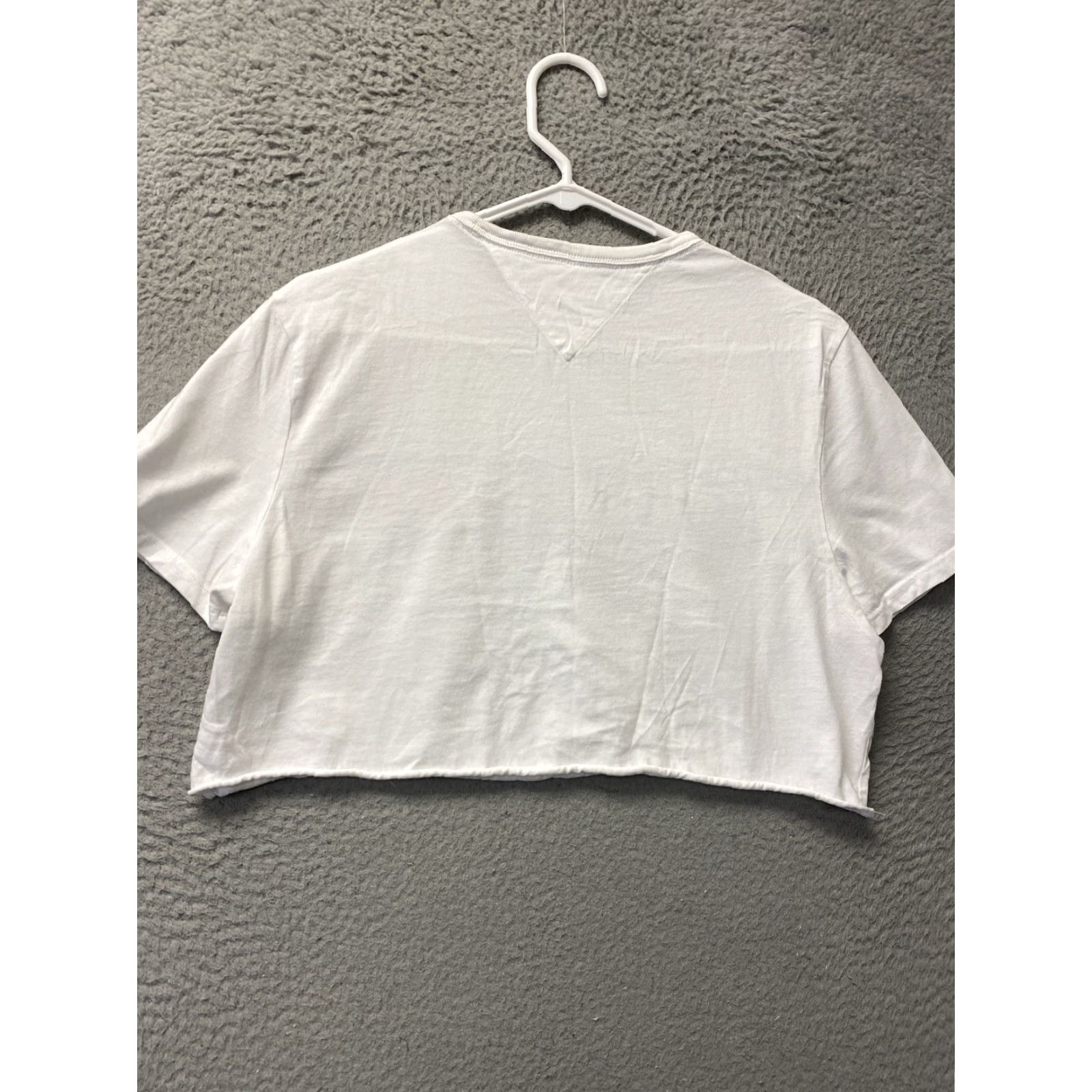 Tommy Hilfiger Tommy Hilfiger T-Shirt Women's M White Short Sleeve Crew Neck Logo Cotton Casual Modern Size M / US 6-8 / IT 42-44 - 7 Thumbnail