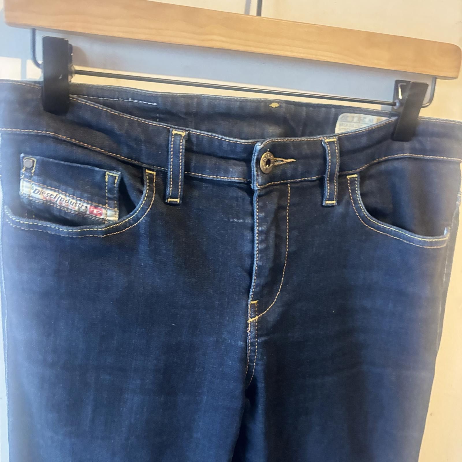 Diesel Diesel Dark Blue Slim Fit Jeans Size 29" - 3 Thumbnail