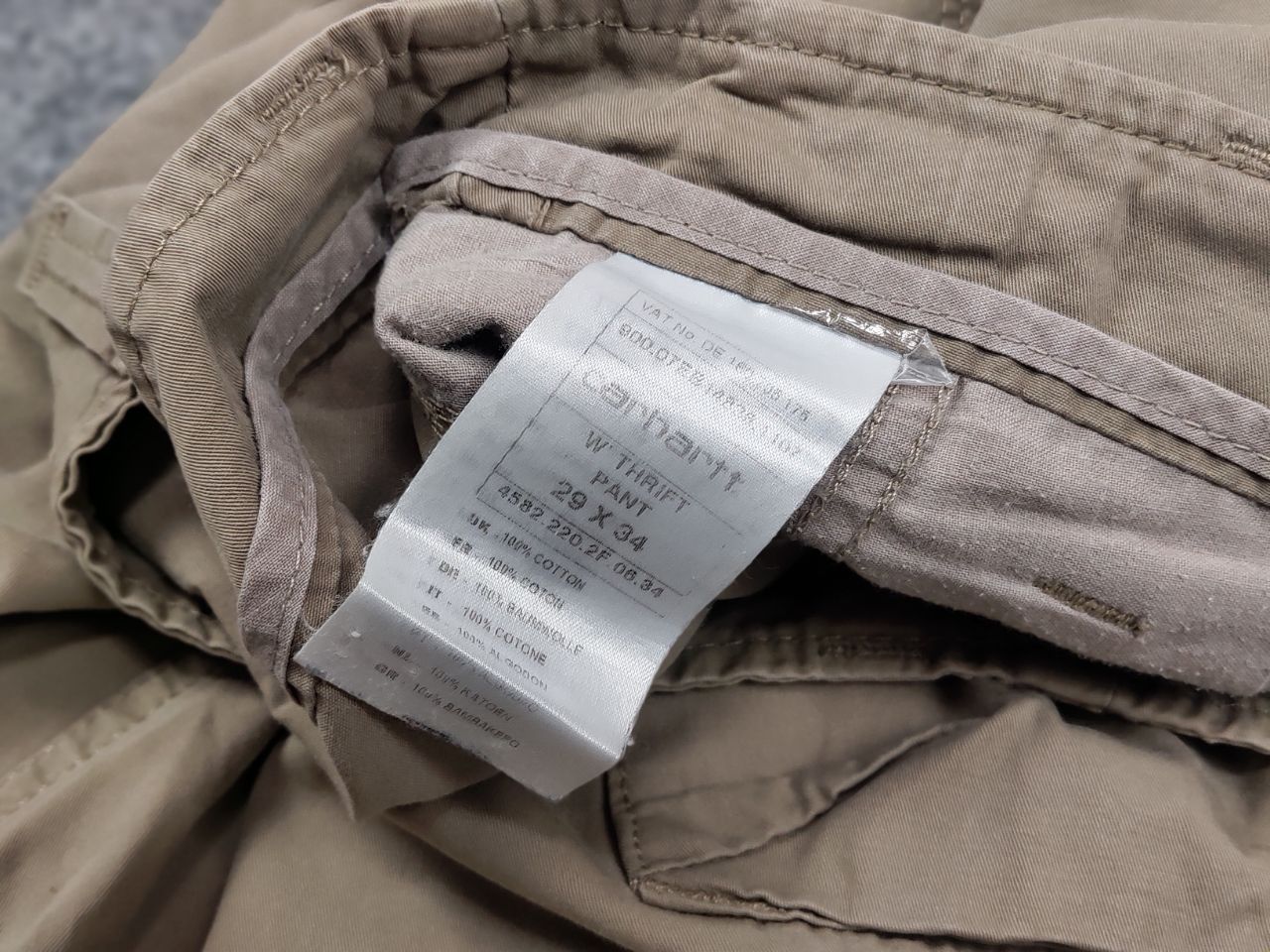 Carhartt Vintage 90's Carhartt Thrift Distressed Logo Cargo Pants Size US 30 / EU 46 - 8 Thumbnail