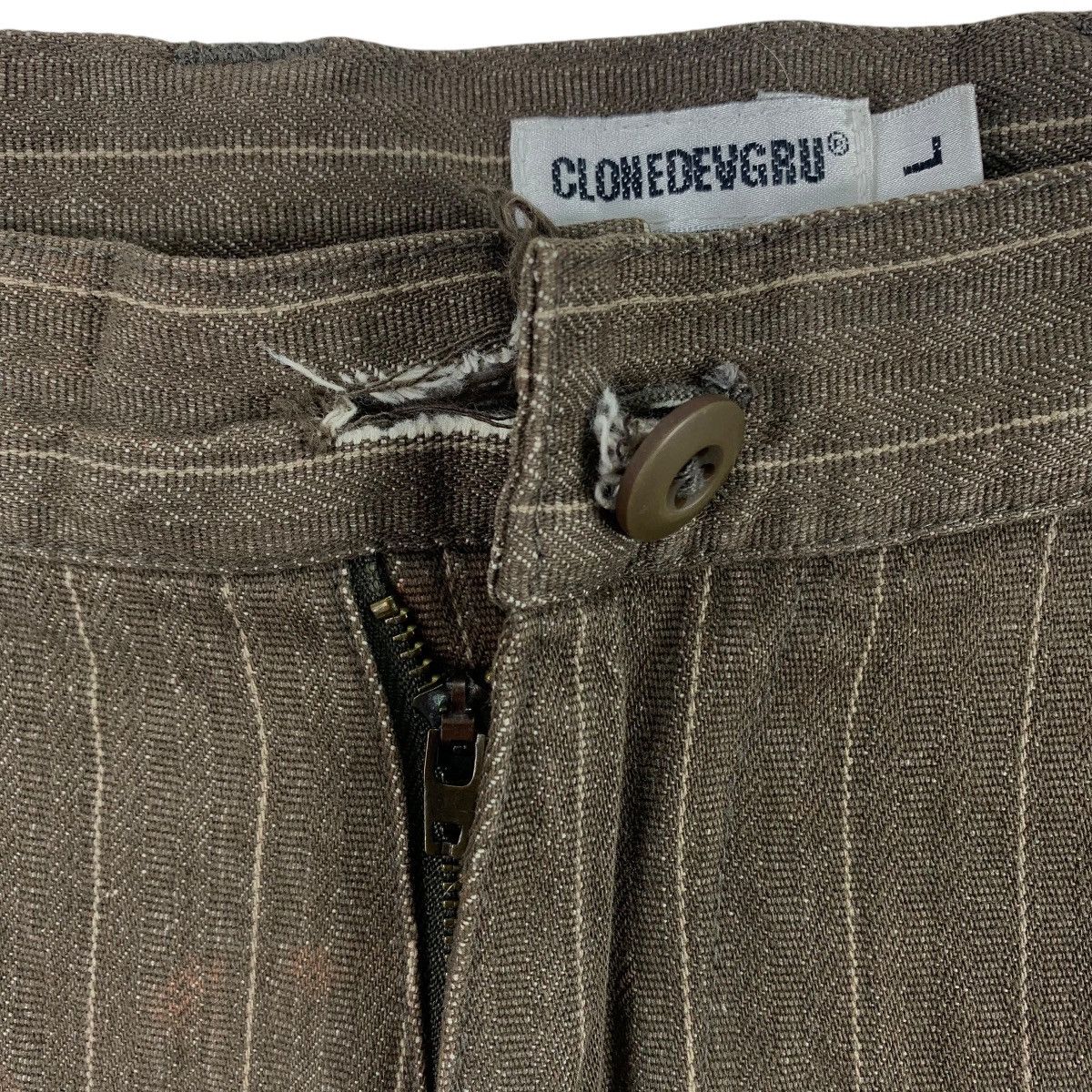 Japanese Brand CLONEDEVGRU Japanesebrand stripe design cargo pants Size US 32 / EU 48 - 5 Thumbnail