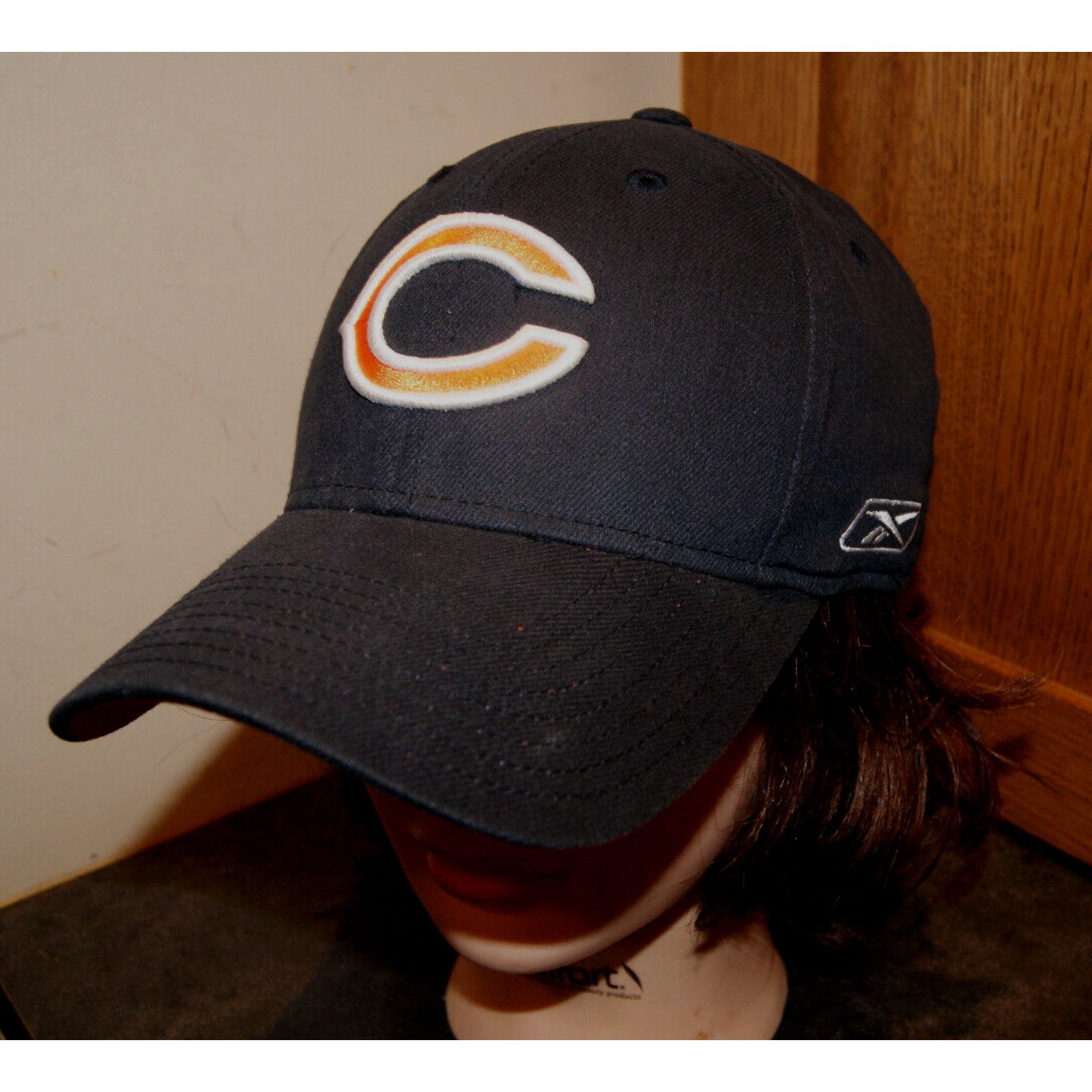 Reebok Chicago Bears Fitted OSFA Gray Blue Reebok Hat Cap Select Size ONE SIZE - 2 Thumbnail