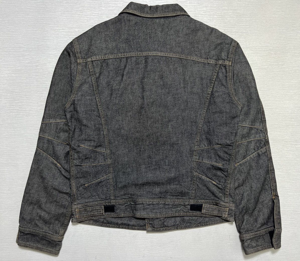 Dolce & Gabbana Dolce & Gabbana - AW03 Velcro Denim Biker Jacket Size US L / EU 52-54 / 3 - 5 Thumbnail