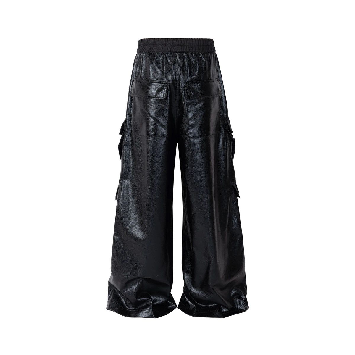 Japanese Brand × Leather Glossy Black Pu Leather Pant Size US 33 - 4 Thumbnail