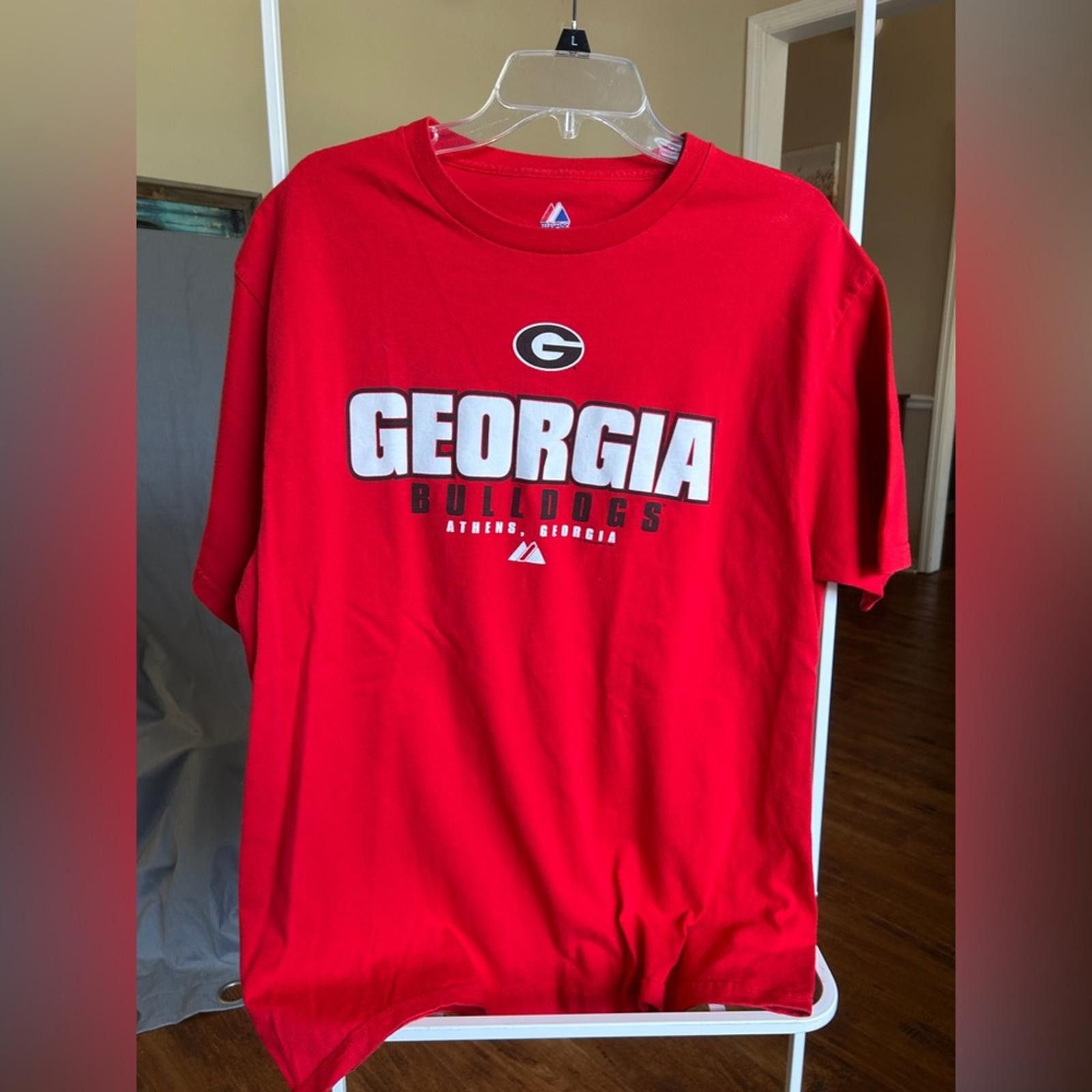 Majestic Majestic Georgia Bulldogs Red Short-Sleeve Tee Size US XL / EU 56 / 4 - 1 Thumbnail