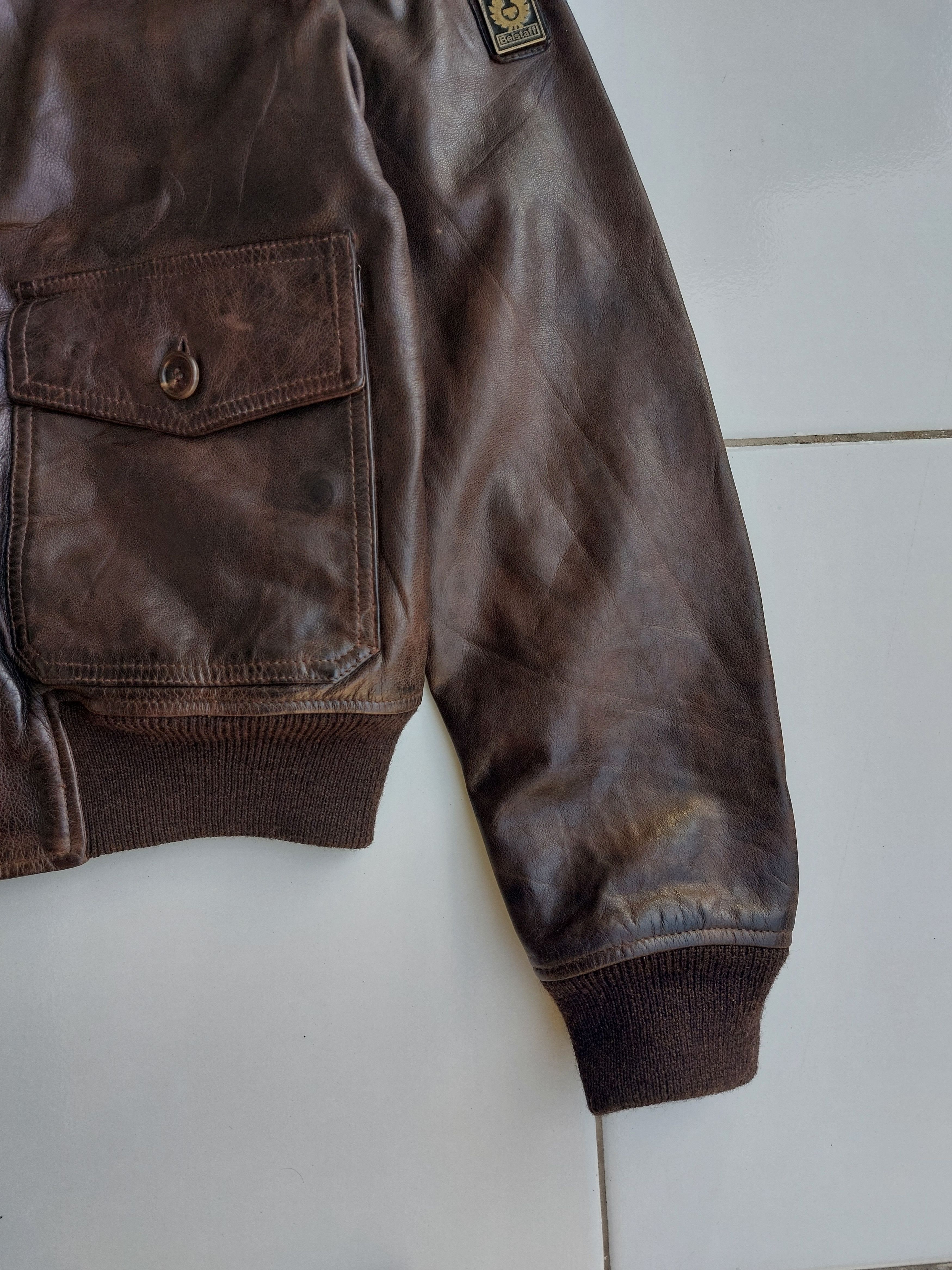 Belstaff Rare Belstaff Gold Aviator Leather Jacket Vintage Size US M / EU 48-50 / 2 - 8 Thumbnail