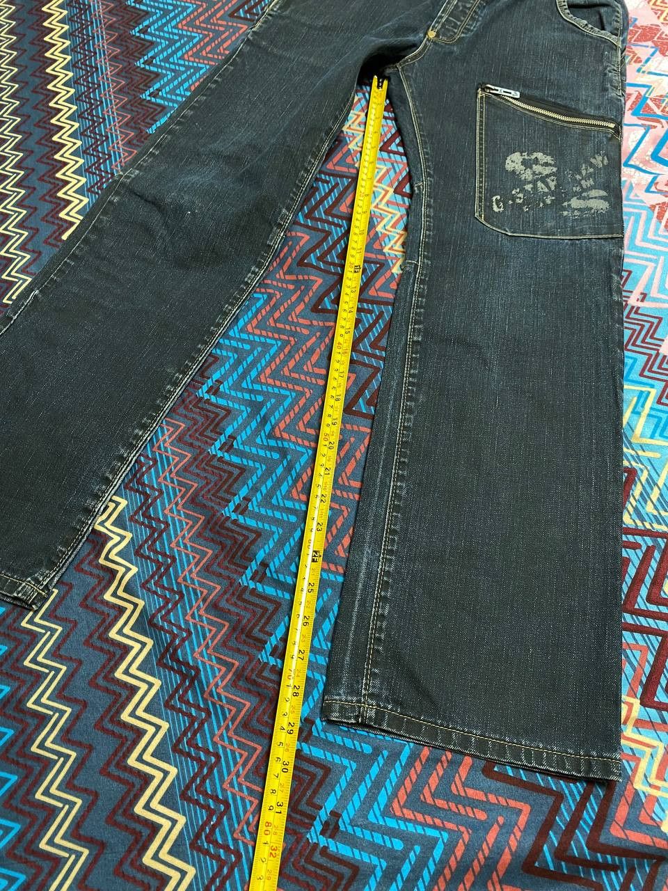 G-Star Vintage Jeans Baggy Flared Wide Japanese Hype Straigh Size US 30 / EU 46 - 13 Thumbnail