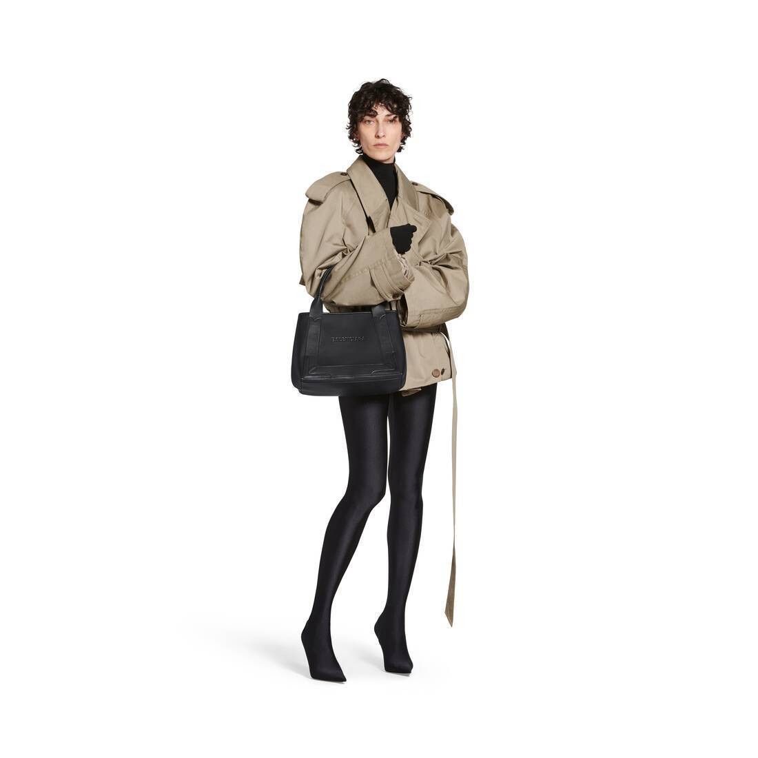 Balenciaga o1mt1gz0125 Size: OS / Navy Small Cabas Bag in Black Size ONE SIZE - 2 Thumbnail