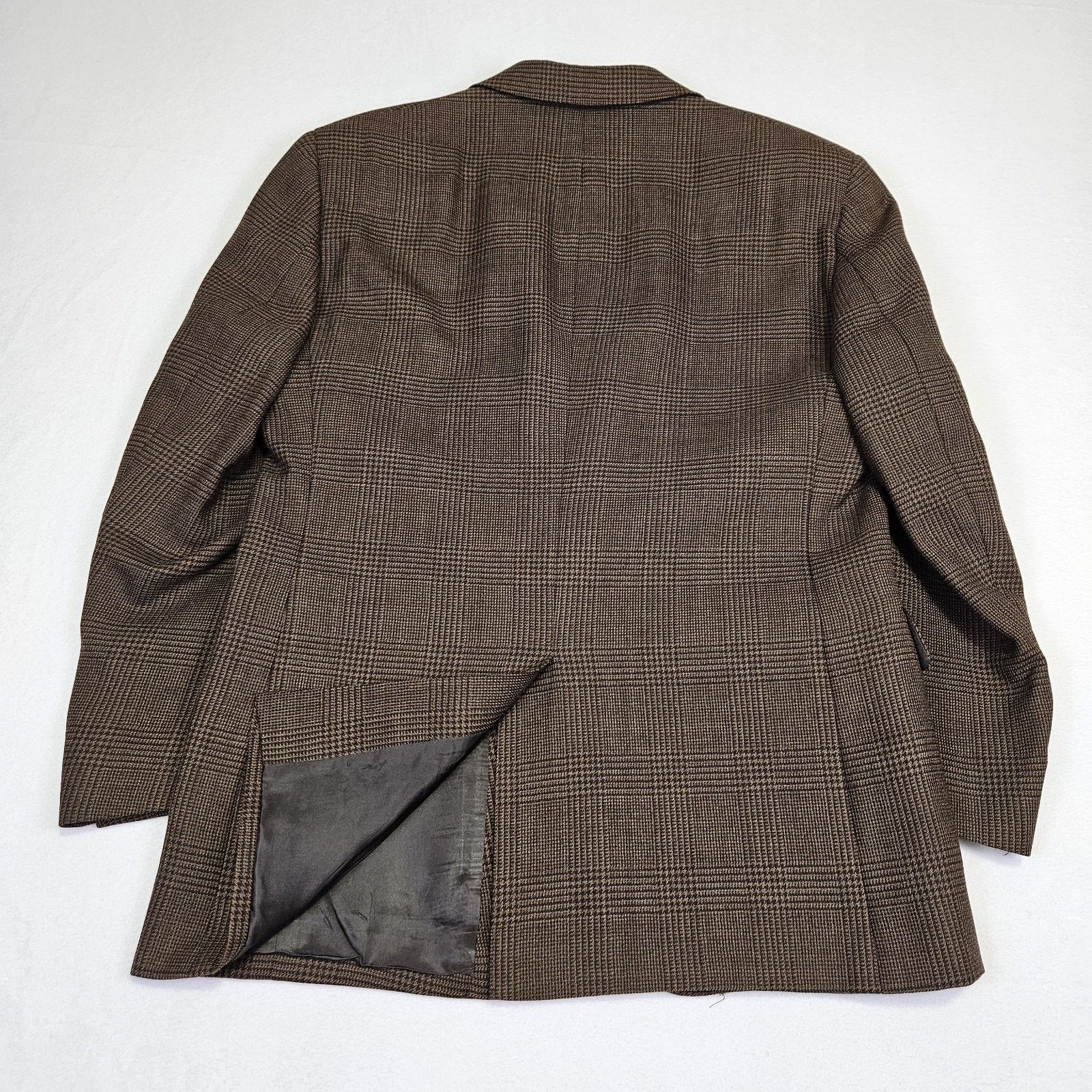 Jos. A. Bank Jos A Bank Blazer Men 40S Windowpane Plaid Jacket Size 40S - 5 Thumbnail